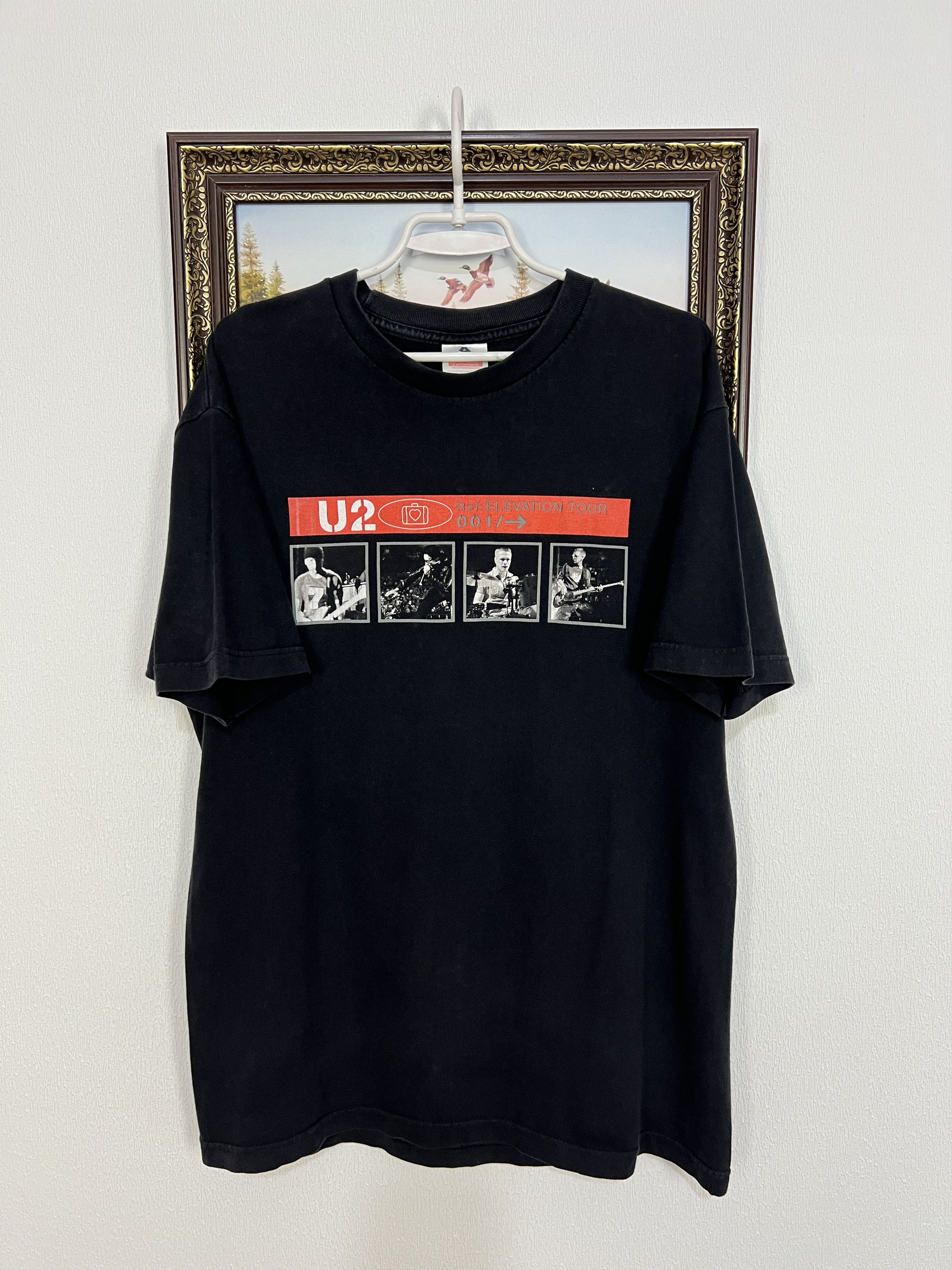 Vintage U2 Band Elevation Tour Concert Tee Over Print Shirt Hoodie, Sweatshirt | PodTeesHub.com