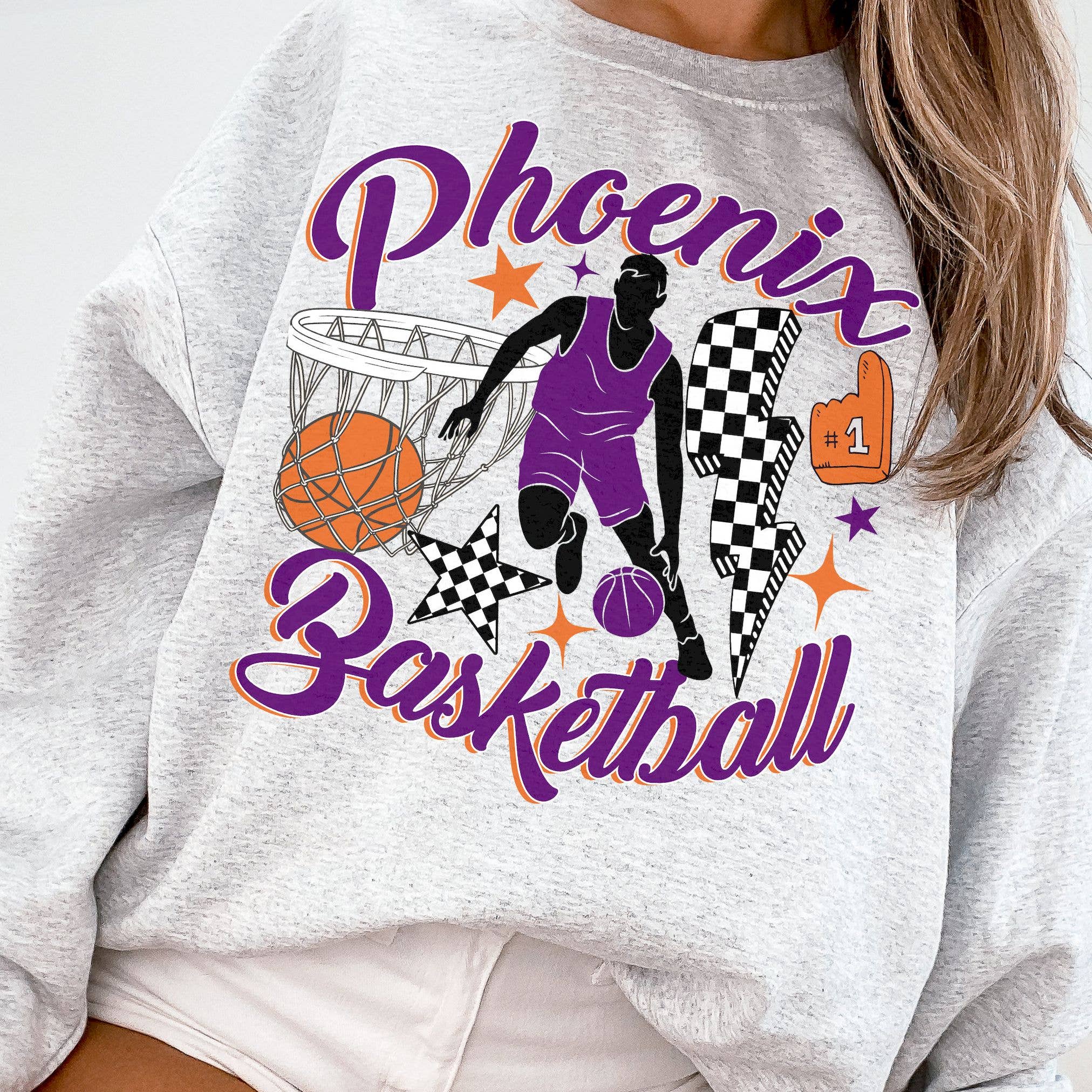Vintage Phoenix Est 1968 Basketball Fan Sweatshirt T-Shirts, Hoodie | PodTeesHub.com