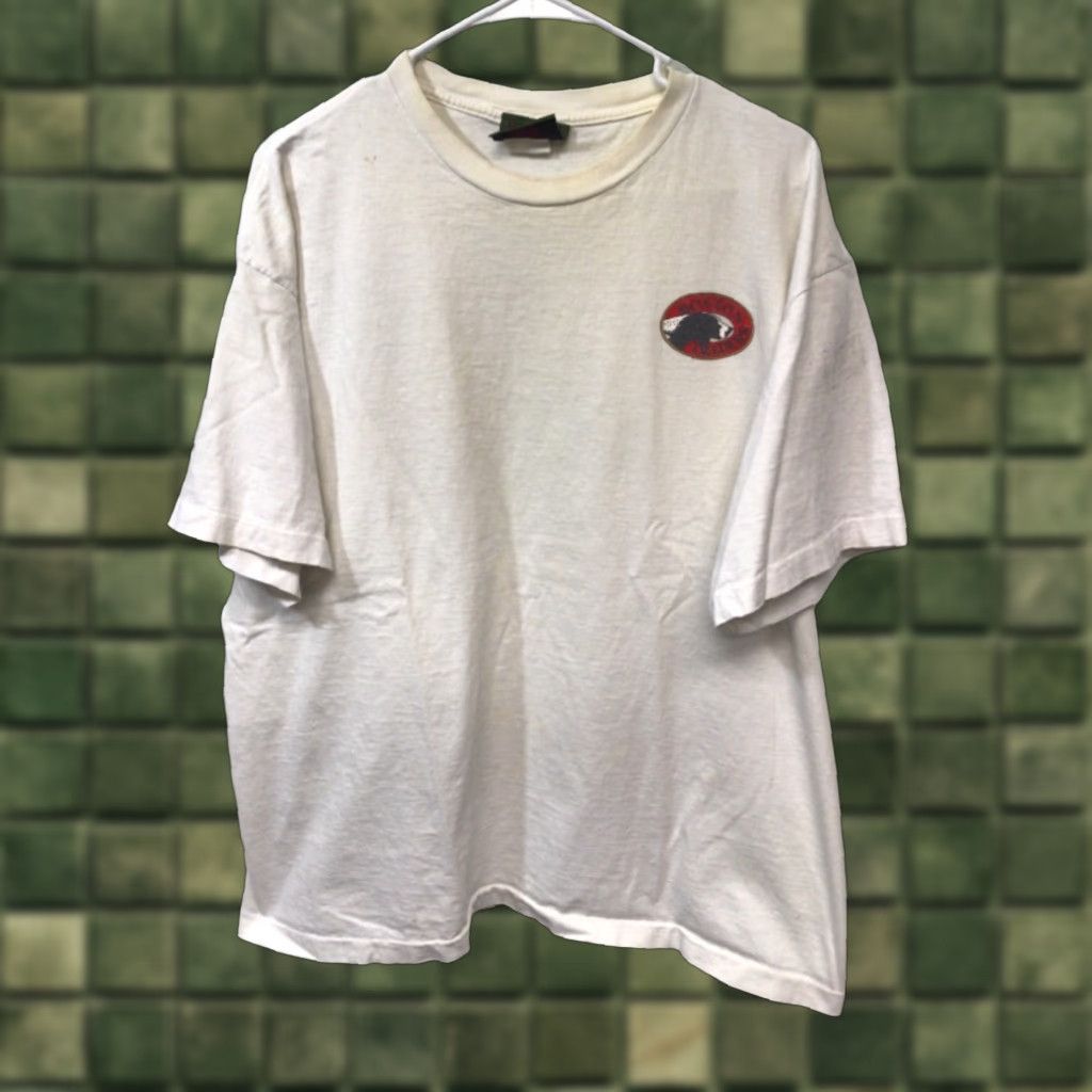 Vintage Boston Traders T Shirt Men 2xl White Multicolor Cotton Short Sleeve Round Neck Graph Hoodie, Sweatshirt
