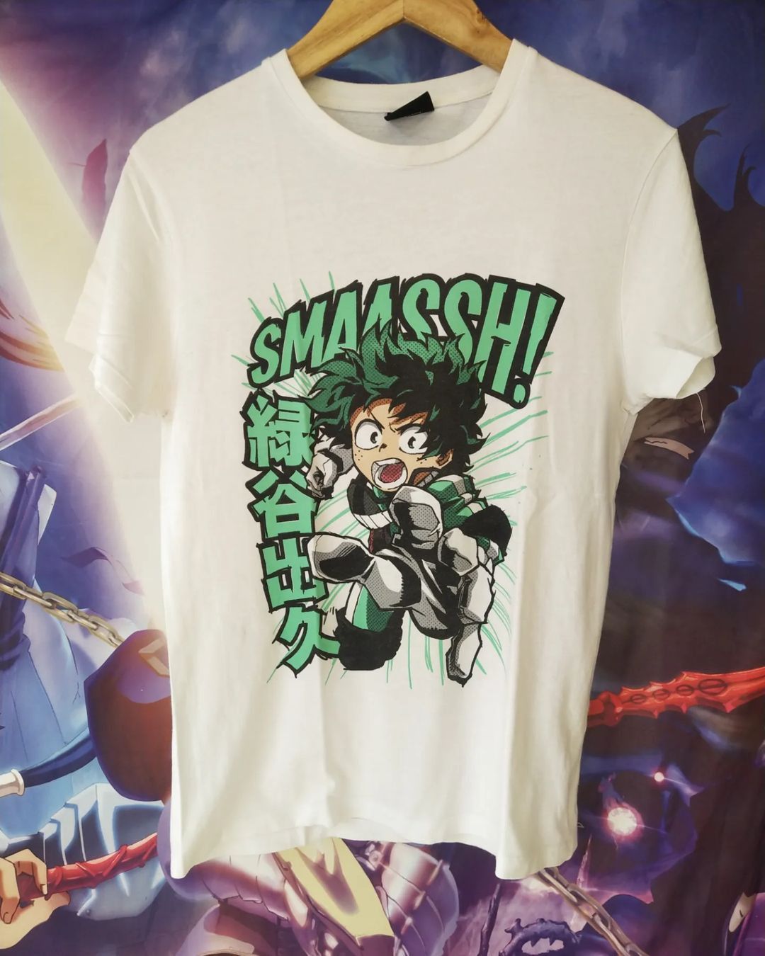Japanese Brand My Hero Academia Deku Big Print Official Anime Tees Hoodie, Sweatshirt | PodTeesHub.com