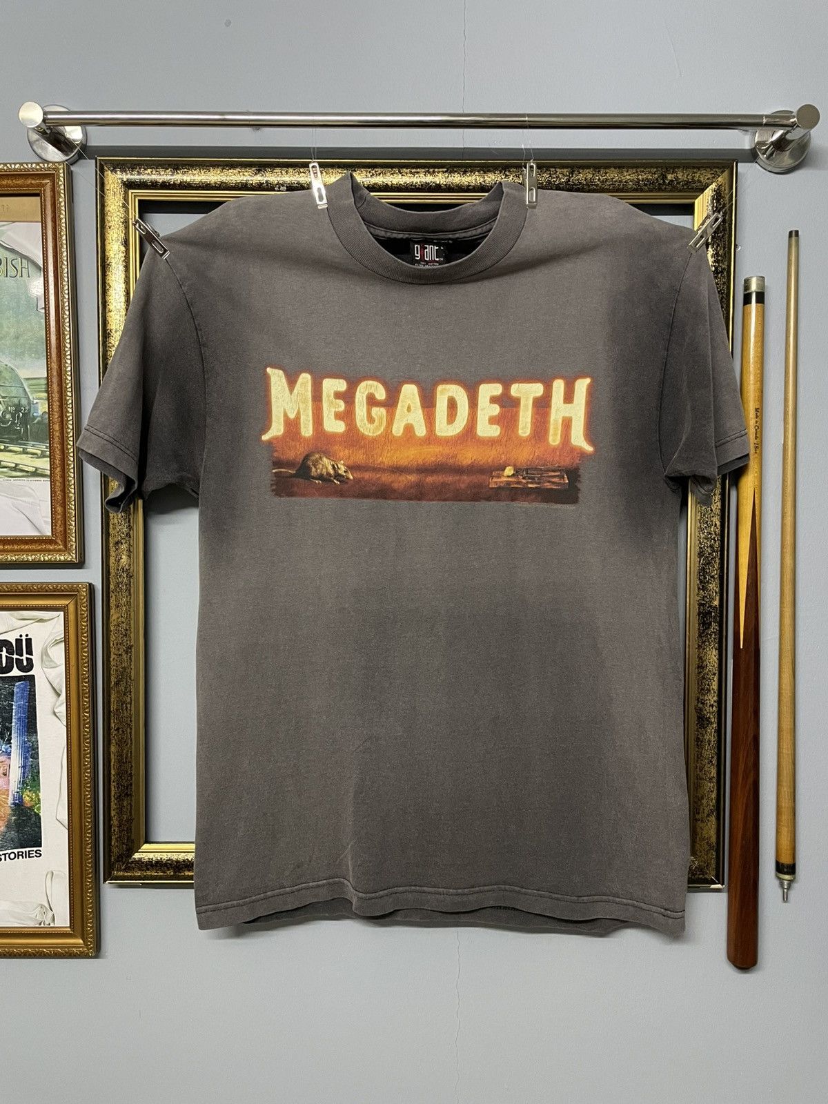 Band Tees Vintage 90s Original Megadeth Rock Band Tour Rat Faded Tee Hoodie, Sweatshirt | PodTeesHub.com