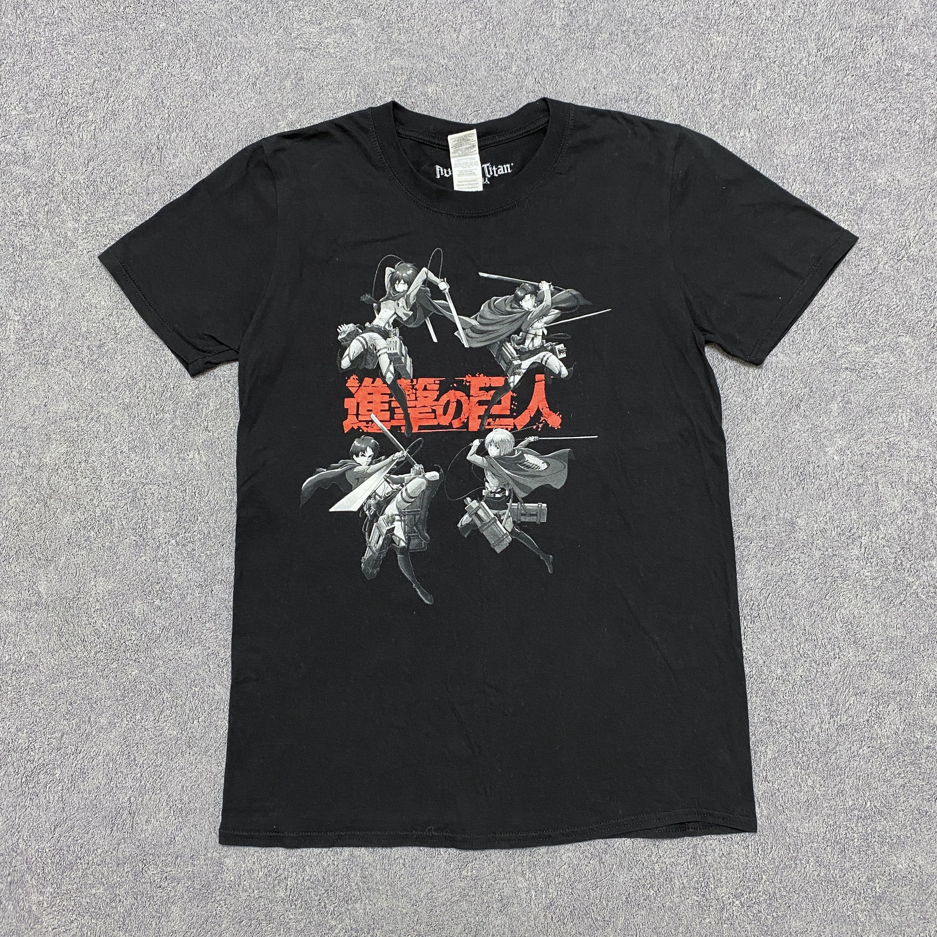 Anime Attack On Titan Vintage Anime T Shirt Hoodie, Sweatshirt | PodTeesHub.com