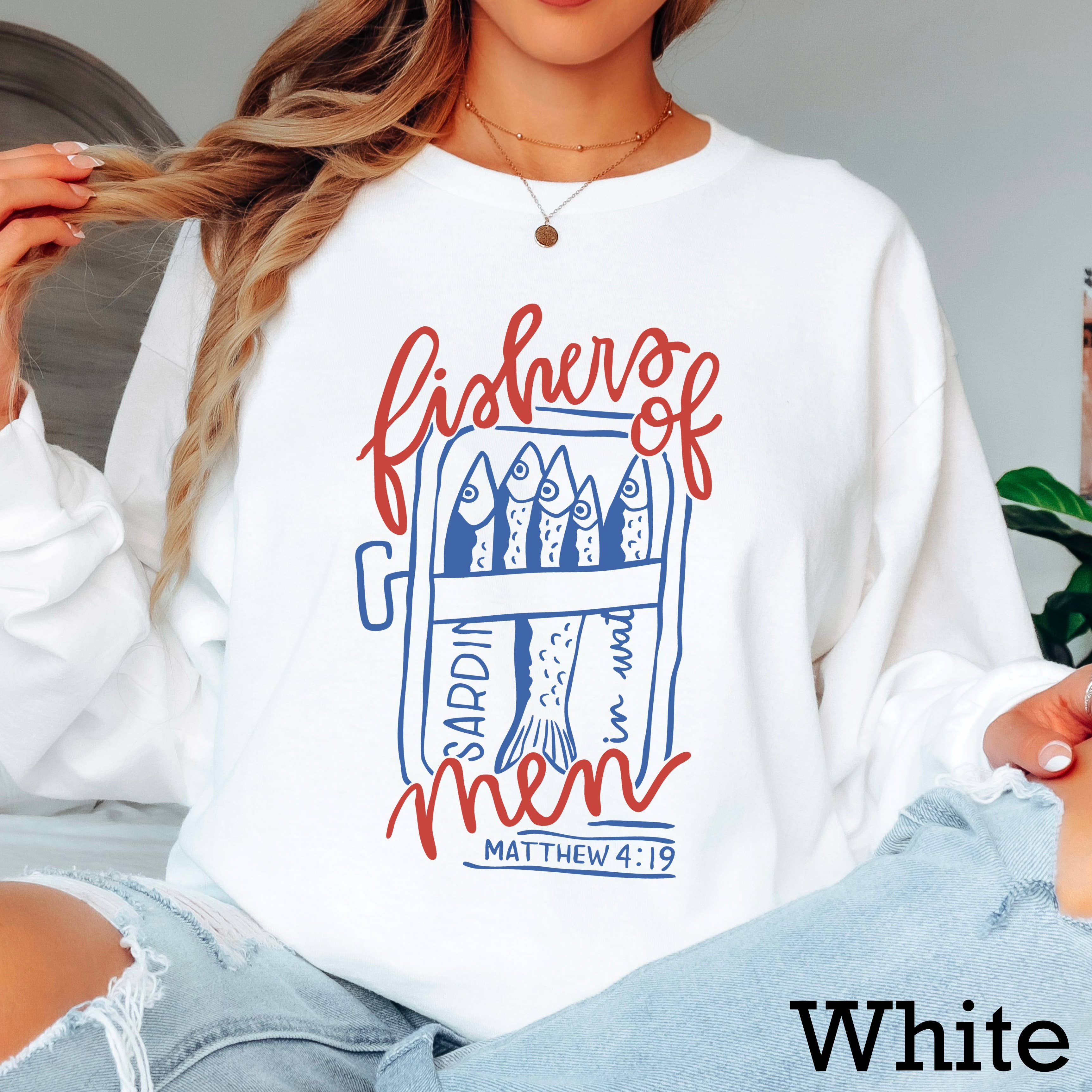 Fishers of Men Long Sleeve Christian Shirt Hoodie, Sweatshirt | PodTeesHub.com