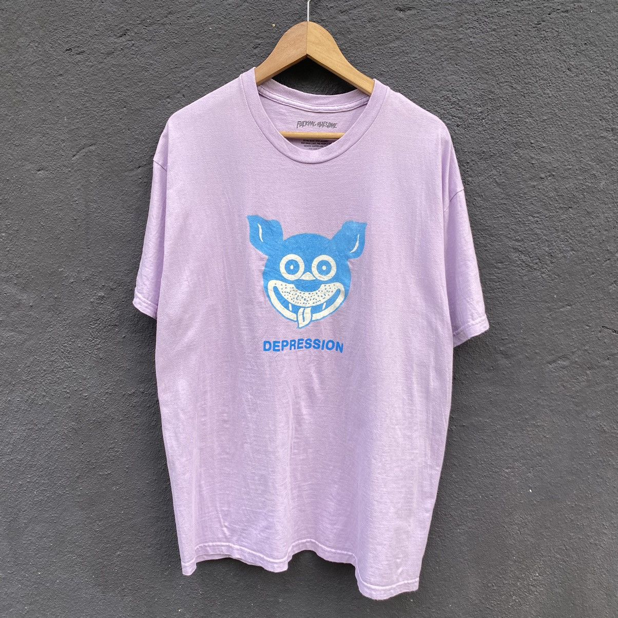 Awesome Fucking Awesome Depression Skate Porn Star Erd Punk Tee Hoodie, Sweatshirt | PodTeesHub.com