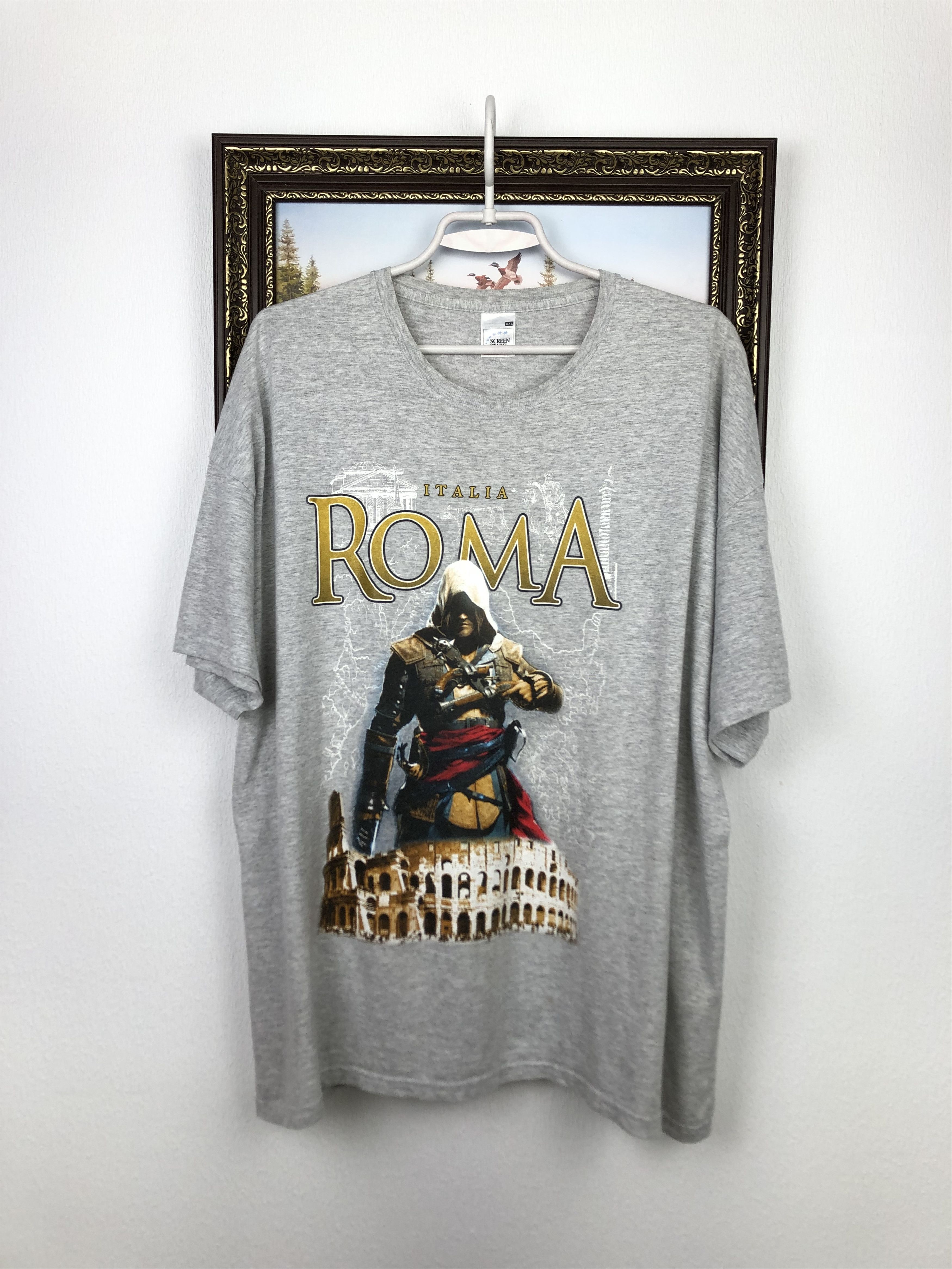 Vintage Assassin S Creed In Rome Video Game Promo Shirt Tee Hoodie, Sweatshirt | PodTeesHub.com