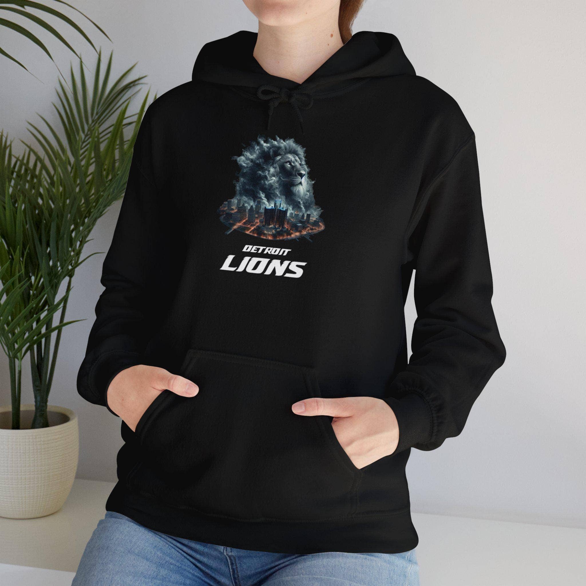 Detroit Lions Football Unisex Heavy Blend Hooded Sweatshirt T-Shirts, Hoodie | PodTeesHub.com