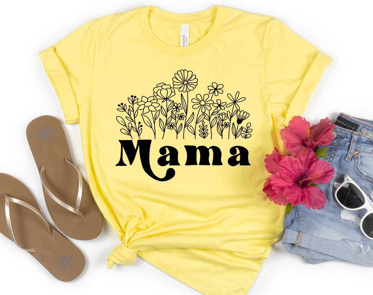 Mama Wildflowers - Plant Mom Flower Shirt Hoodie, Sweatshirt | PodTeesHub.com