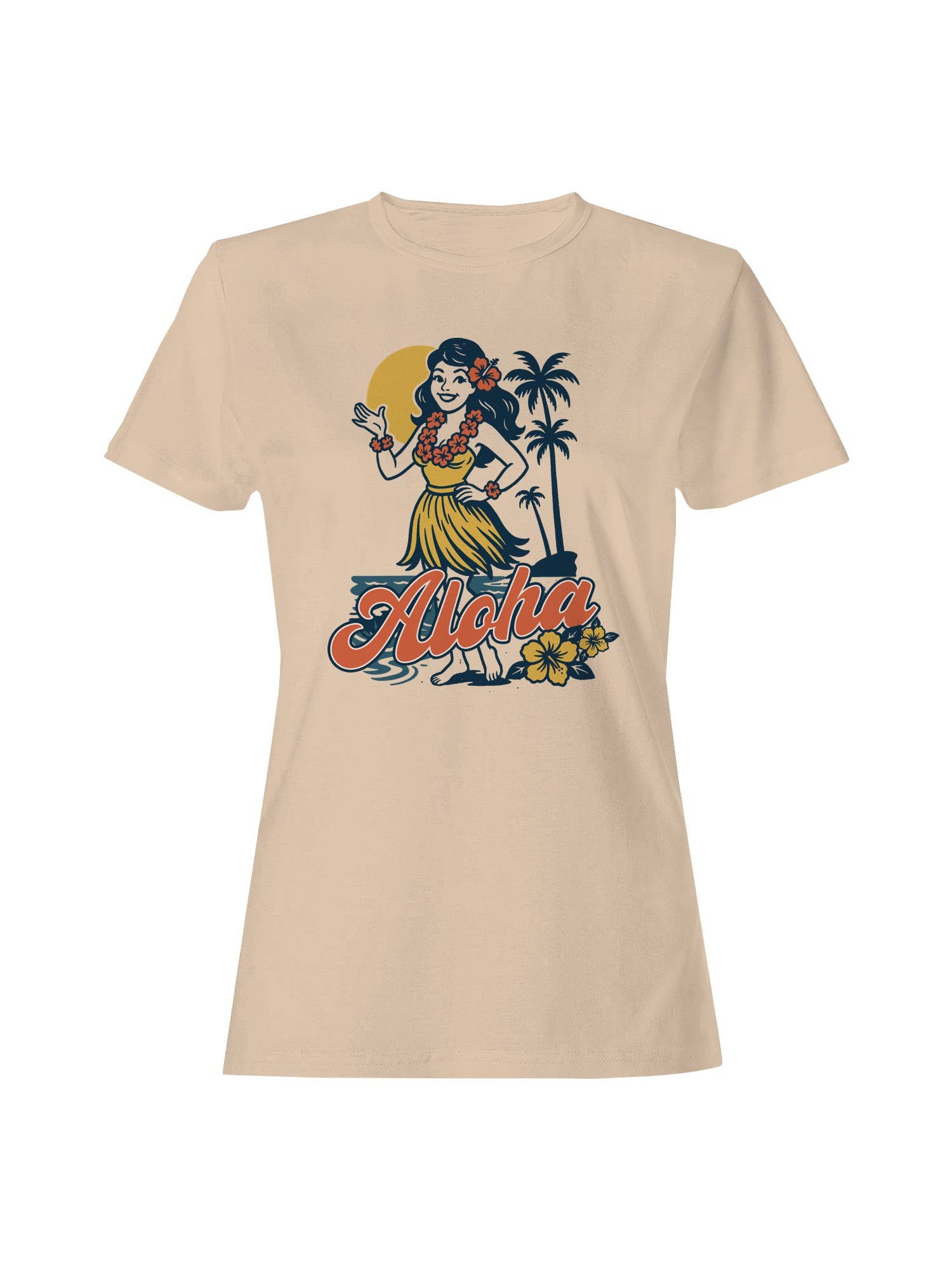 Aloha Hawaiian Hula Greeting Women's T-Shirt Hoodie, Sweatshirt | PodTeesHub.com