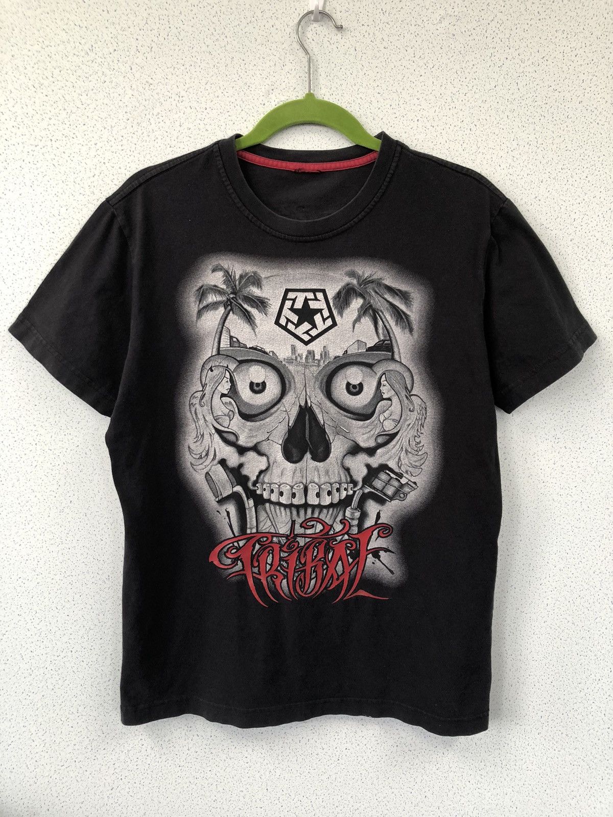 Japanese Brand Tribal Skull Streetwear T Shirt Hoodie, Sweatshirt | PodTeesHub.com