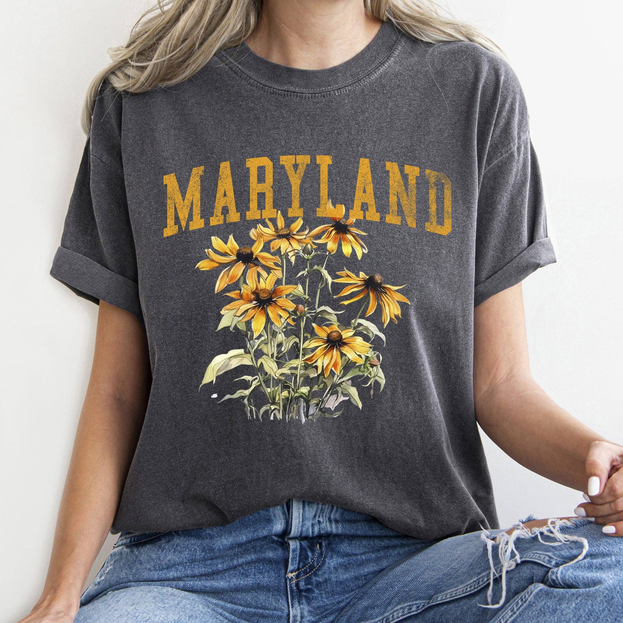 Maryland State Flower T-Shirt Hoodie, Sweatshirt | PodTeesHub.com