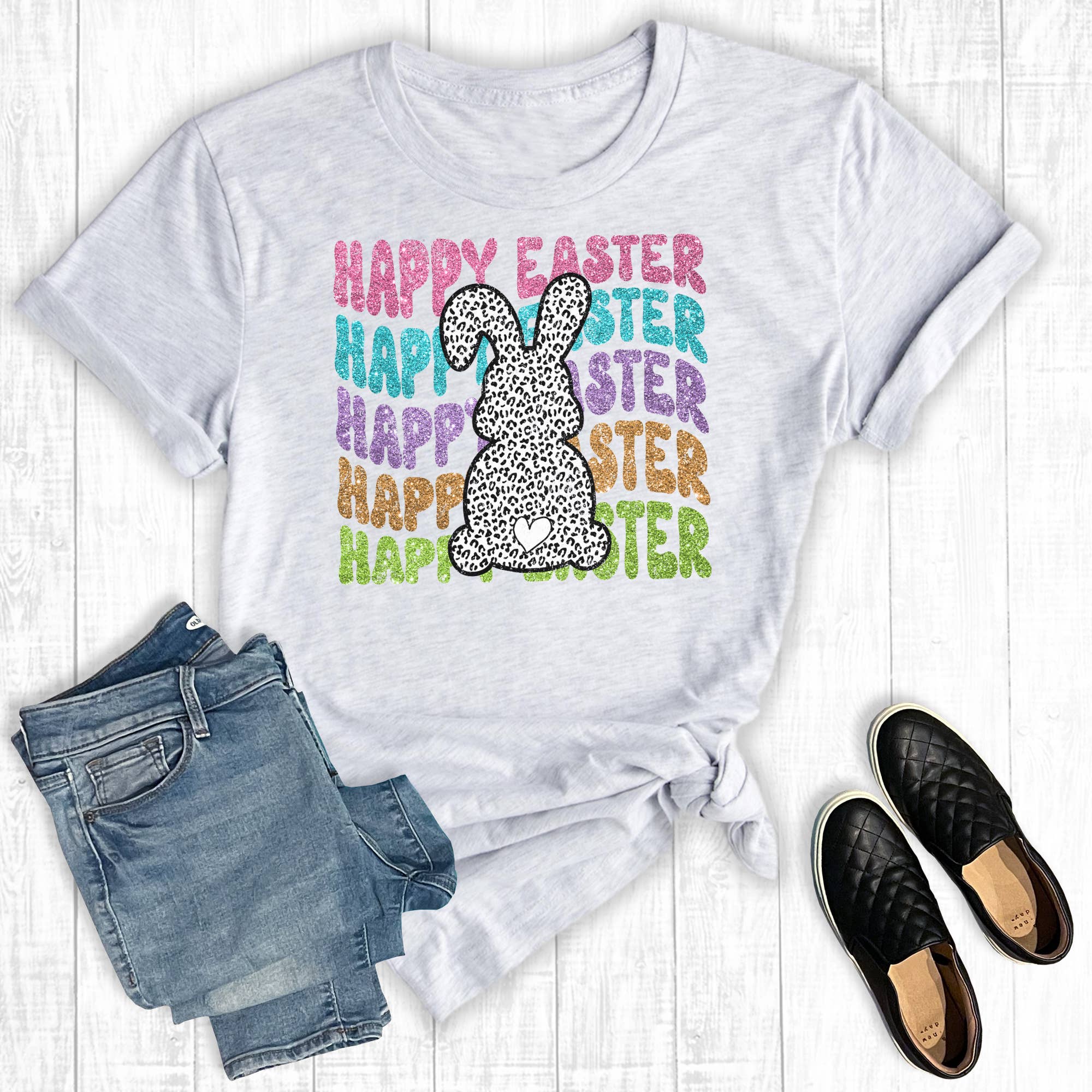 Happy Easter Bunny Graphic Tee Hoodie, Sweatshirt | PodTeesHub.com