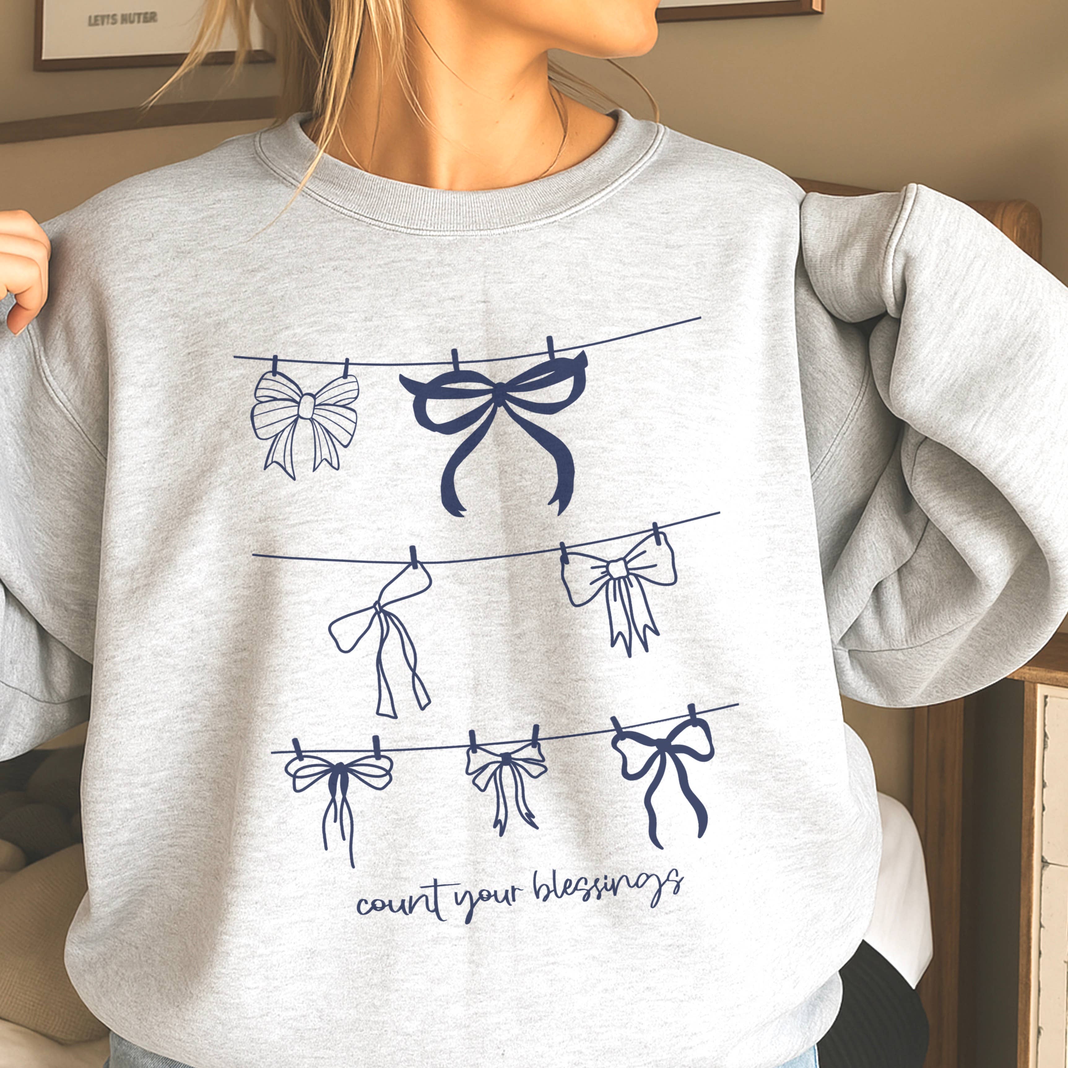 Count Your Blessings Christian Sweatshirt | Gildan Brand T-Shirts, Hoodie | PodTeesHub.com