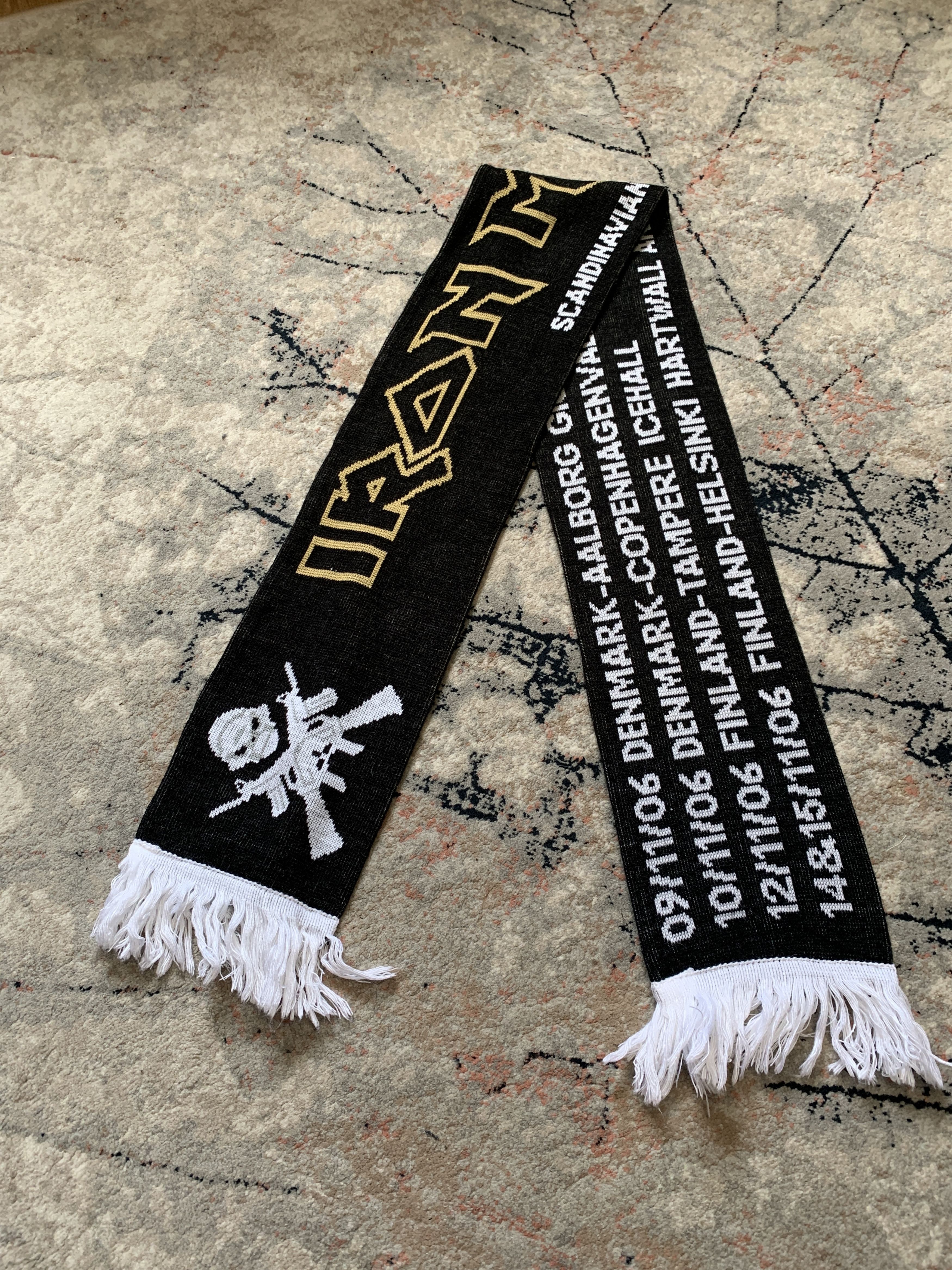 Iron Maiden X Vintage Iron Maiden Scandinavian Tour 2006 Scarf T-Shirts, Hoodie, Sweatshirt | PodTeesHub.com