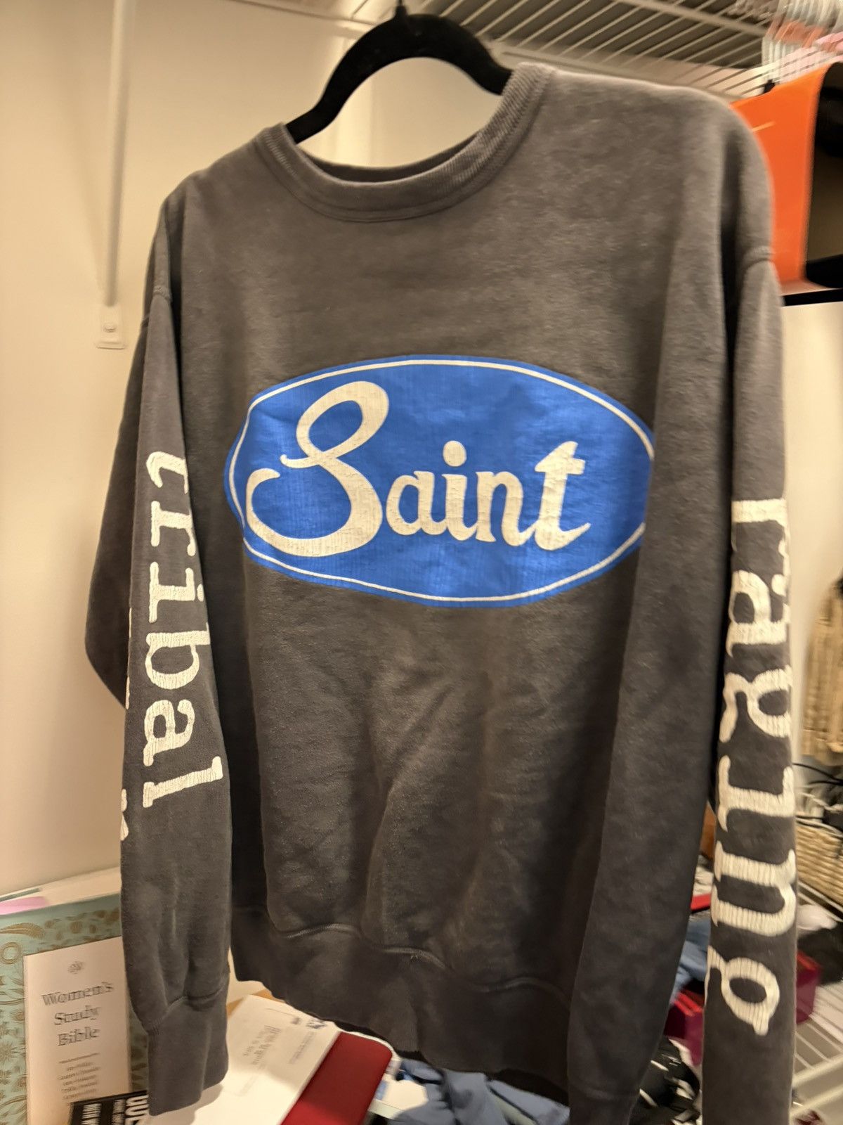 Saint Michael Tribal Wars Are Raging Crewneck T-Shirts, Hoodie, Sweatshirt | PodTeesHub.com