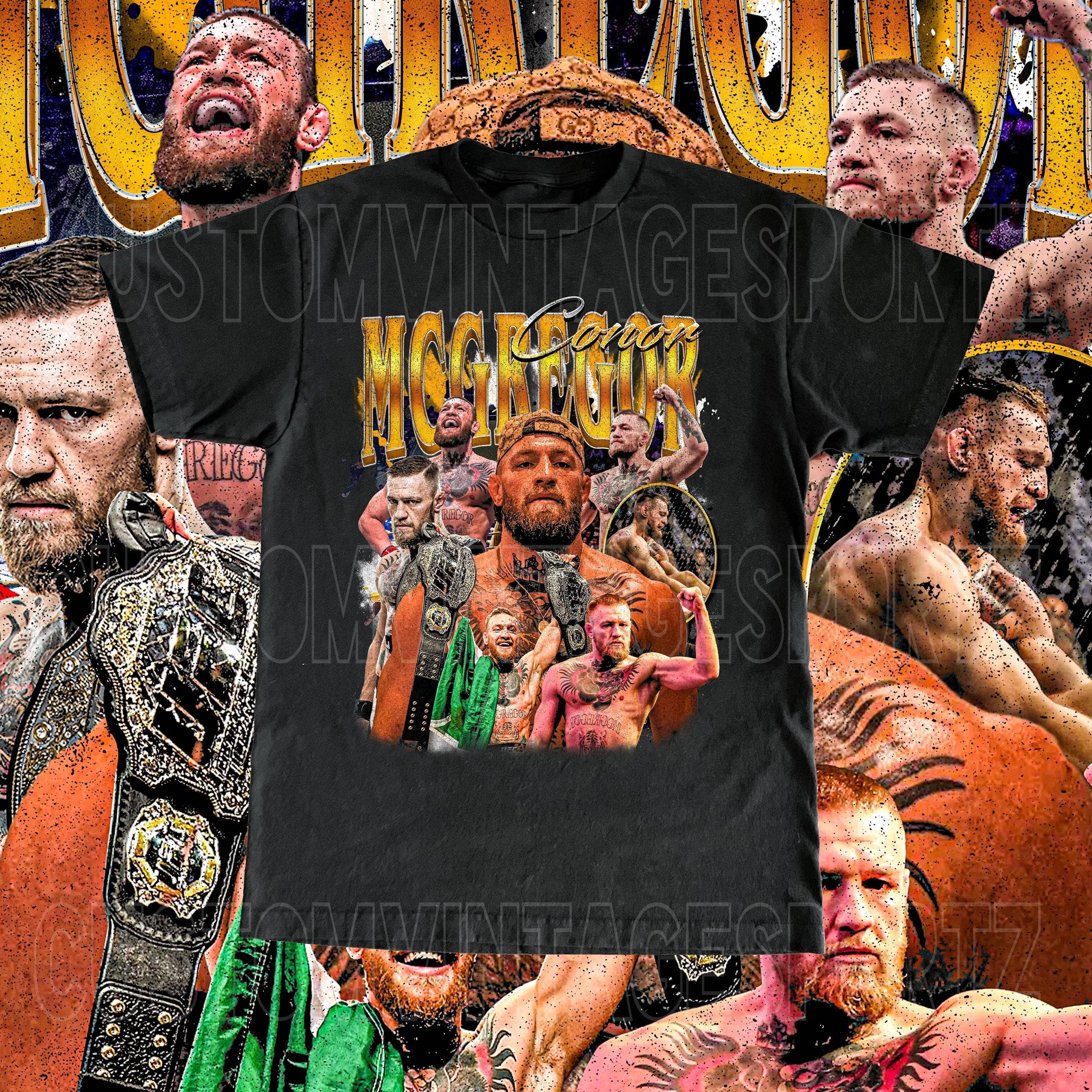 Vintage Conor Mcgregor Shirt Custom Vintage Tee Mma Fighter Hoodie, Sweatshirt | PodTeesHub.com