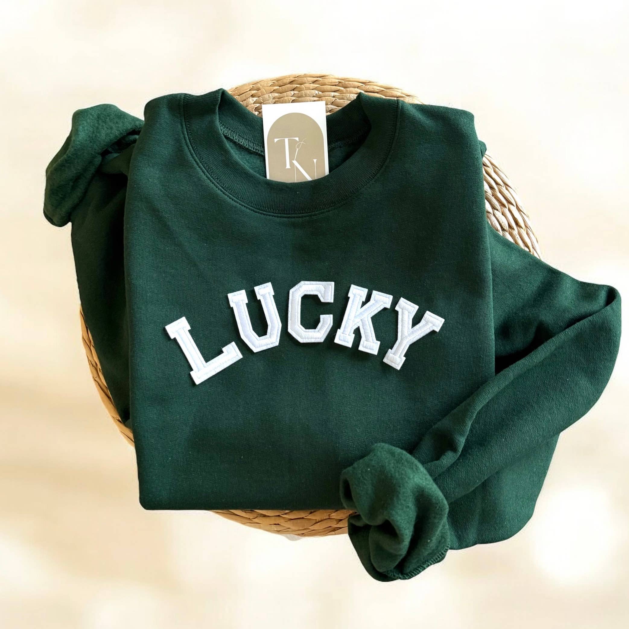 Lucky Sweatshirt, St Patricks Day Sweatshirt T-Shirts, Hoodie | PodTeesHub.com