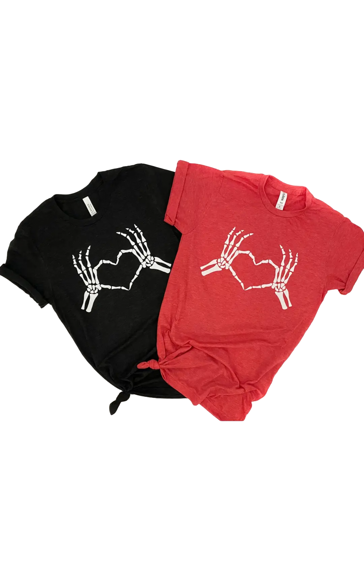 Skeleton Heart Hands Valentines Tee Hoodie, Sweatshirt | PodTeesHub.com