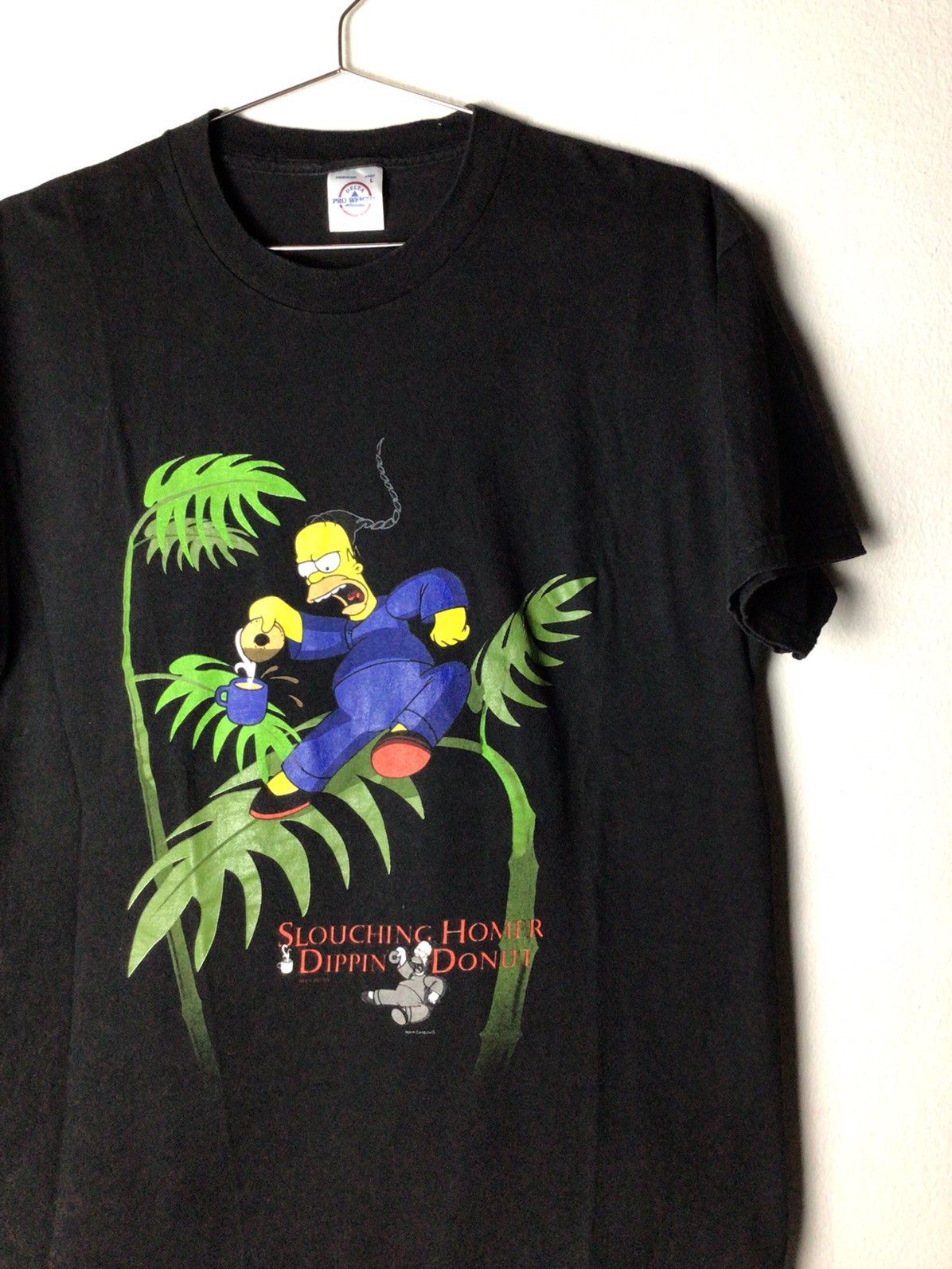 Simpsons Simpsons Slouching Homer Dippin Donut 2001 T-Shirts, Hoodie, Sweatshirt