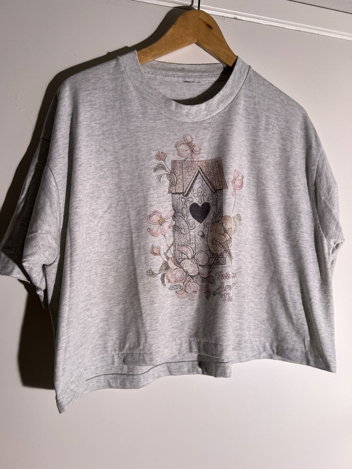 Vintage 80 S 90 S Vtg Vintage Heart Birdhouse Flower Retro Tee Shirt Hoodie, Sweatshirt | PodTeesHub.com
