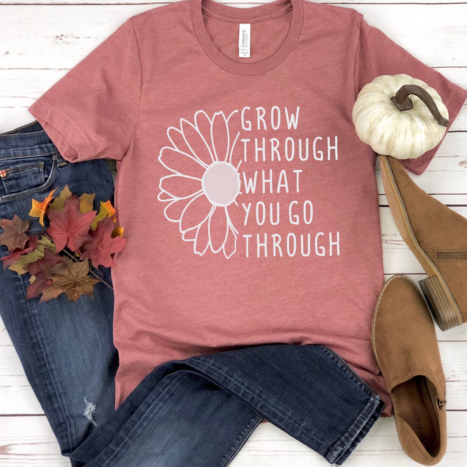 Grow Through What You Go Through T-Shirt Hoodie, Sweatshirt | PodTeesHub.com