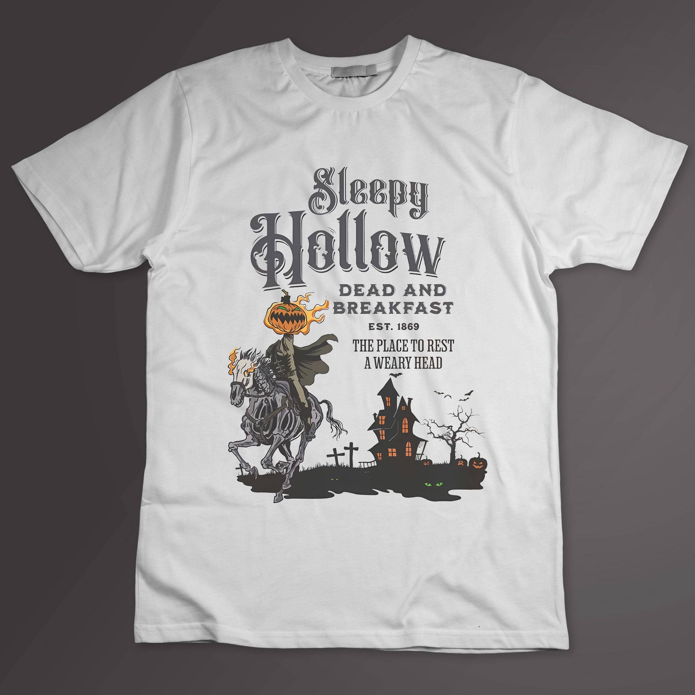 Sleepy Hollow & Dead Breakfast Halloween T-Shirt - Horseman Hoodie, Sweatshirt | PodTeesHub.com