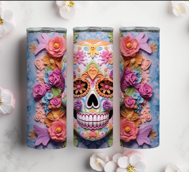 3D Sugar Skull T-Shirts, Hoodie, Sweatshirt | PodTeesHub.com