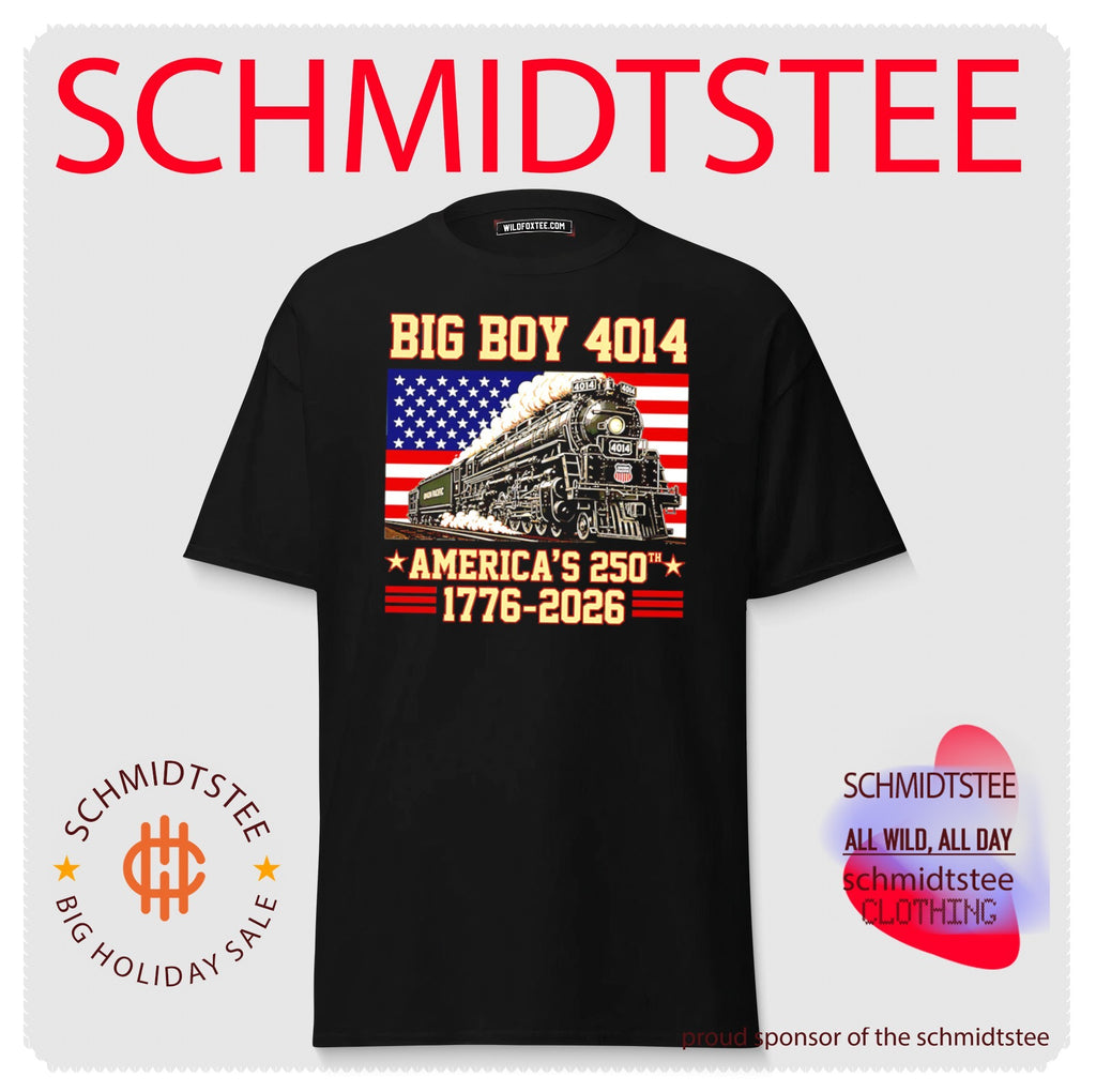 America 250th Big Boy 4014 Train US Flag Shirt