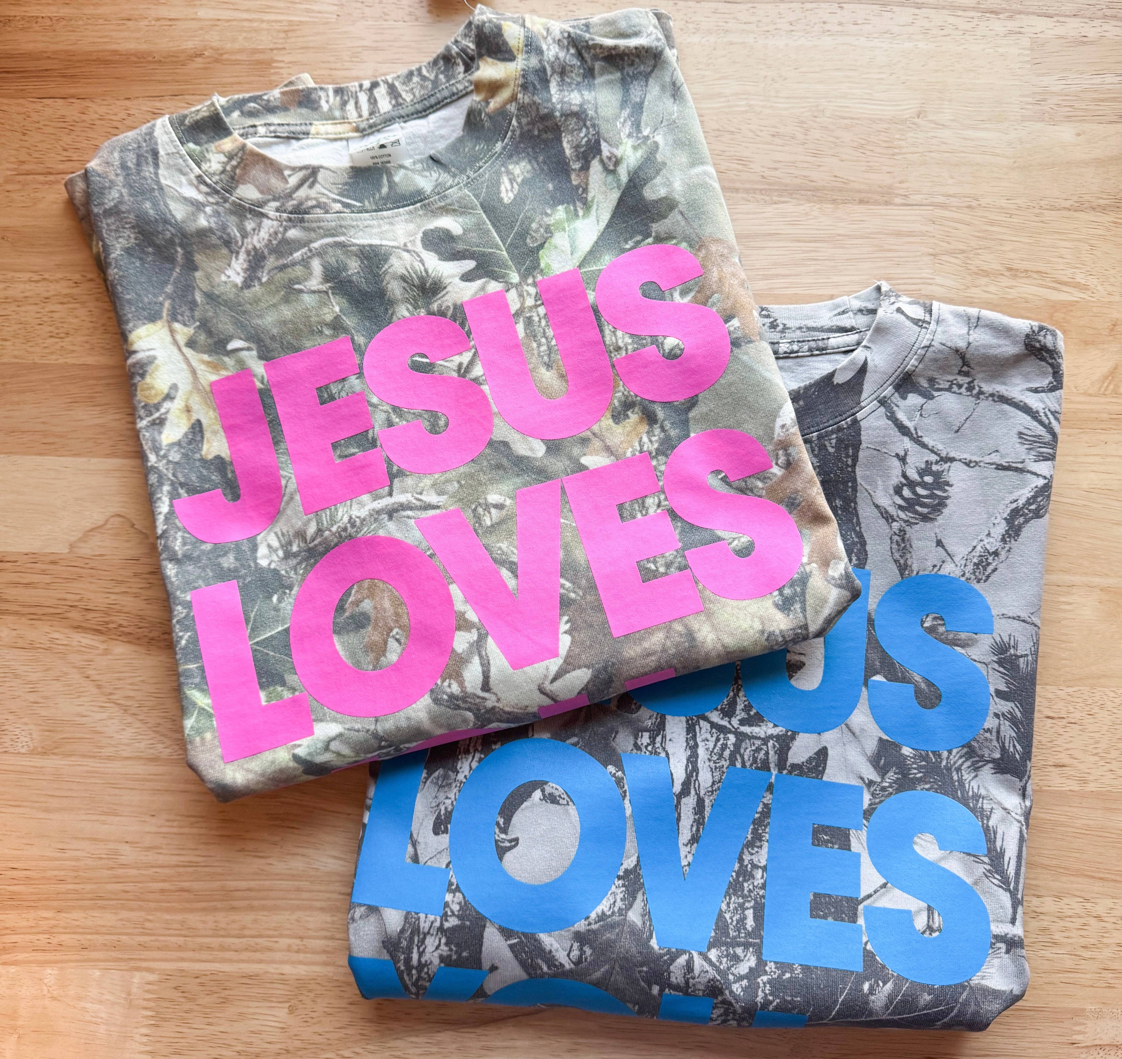 Jesus Loves You Camo Tee - Spring Western Apparel Hoodie, Sweatshirt | PodTeesHub.com