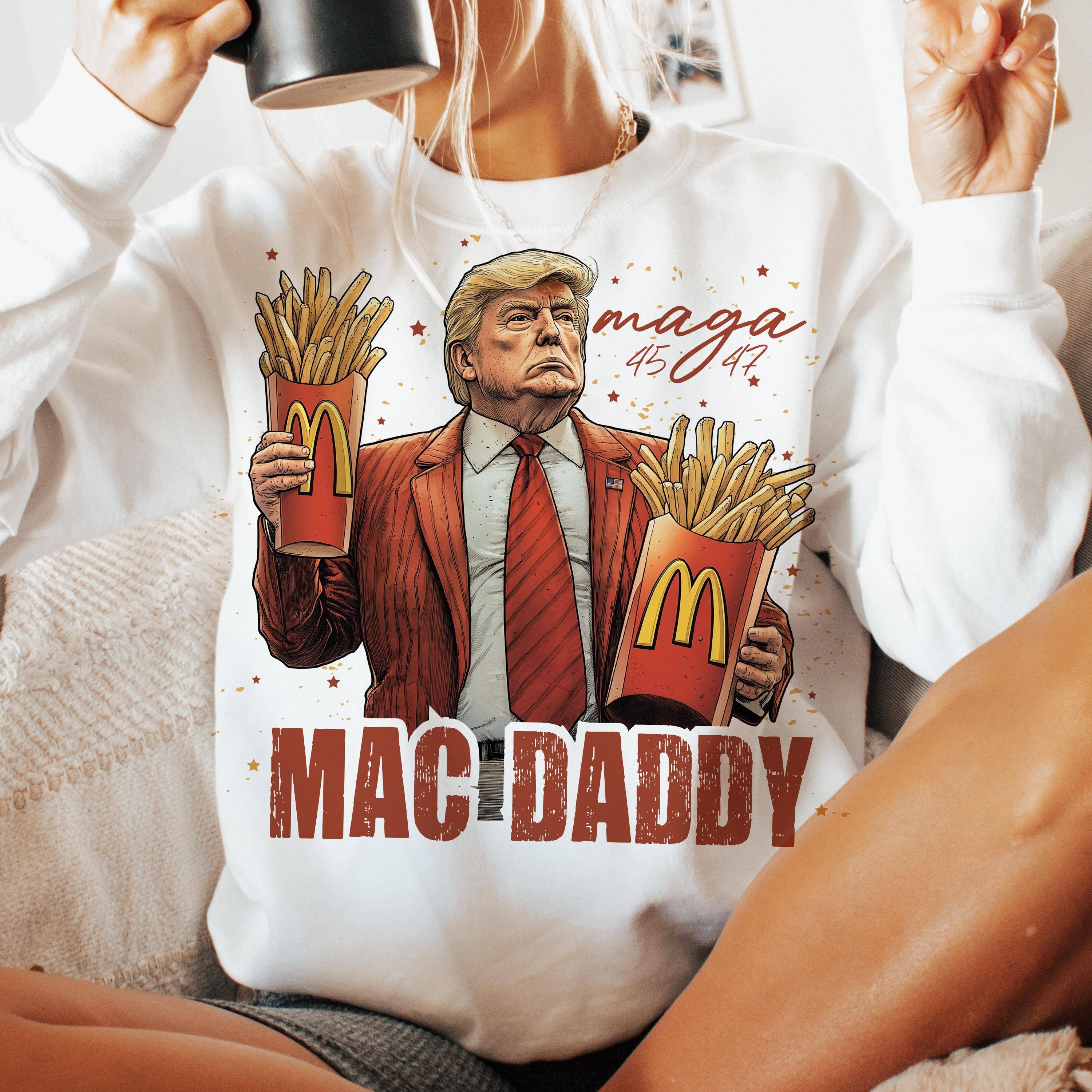 Original Funny Trump Fries Making Humor 2024 Election Shirt Hoodie, Sweatshirt | PodTeesHub.com