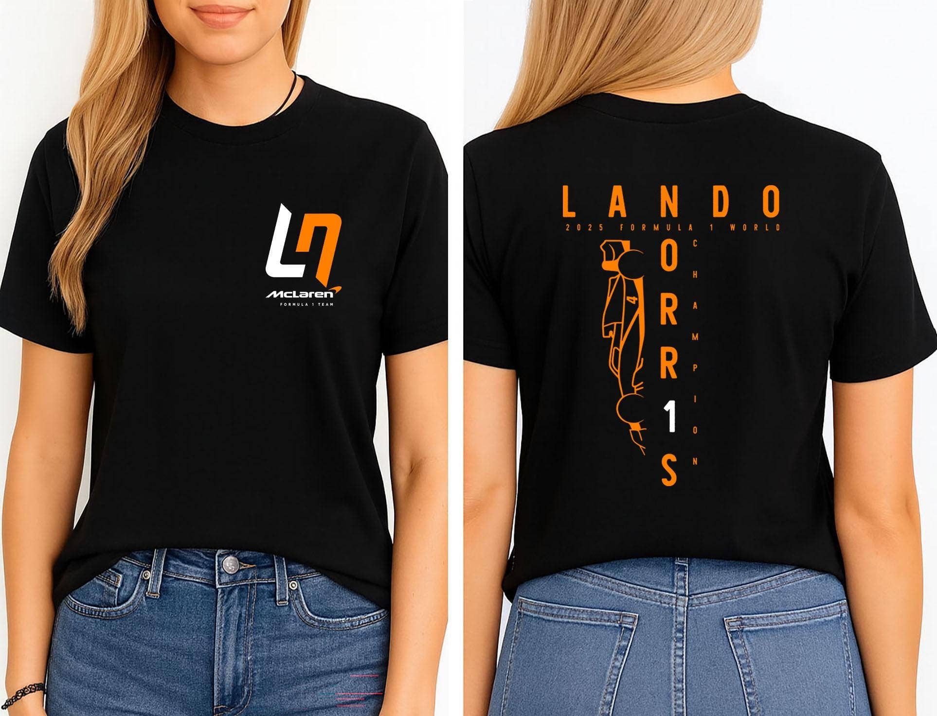 Lando Norris F1 World Champion T-Shirt 2025 Hoodie, Sweatshirt | PodTeesHub.com