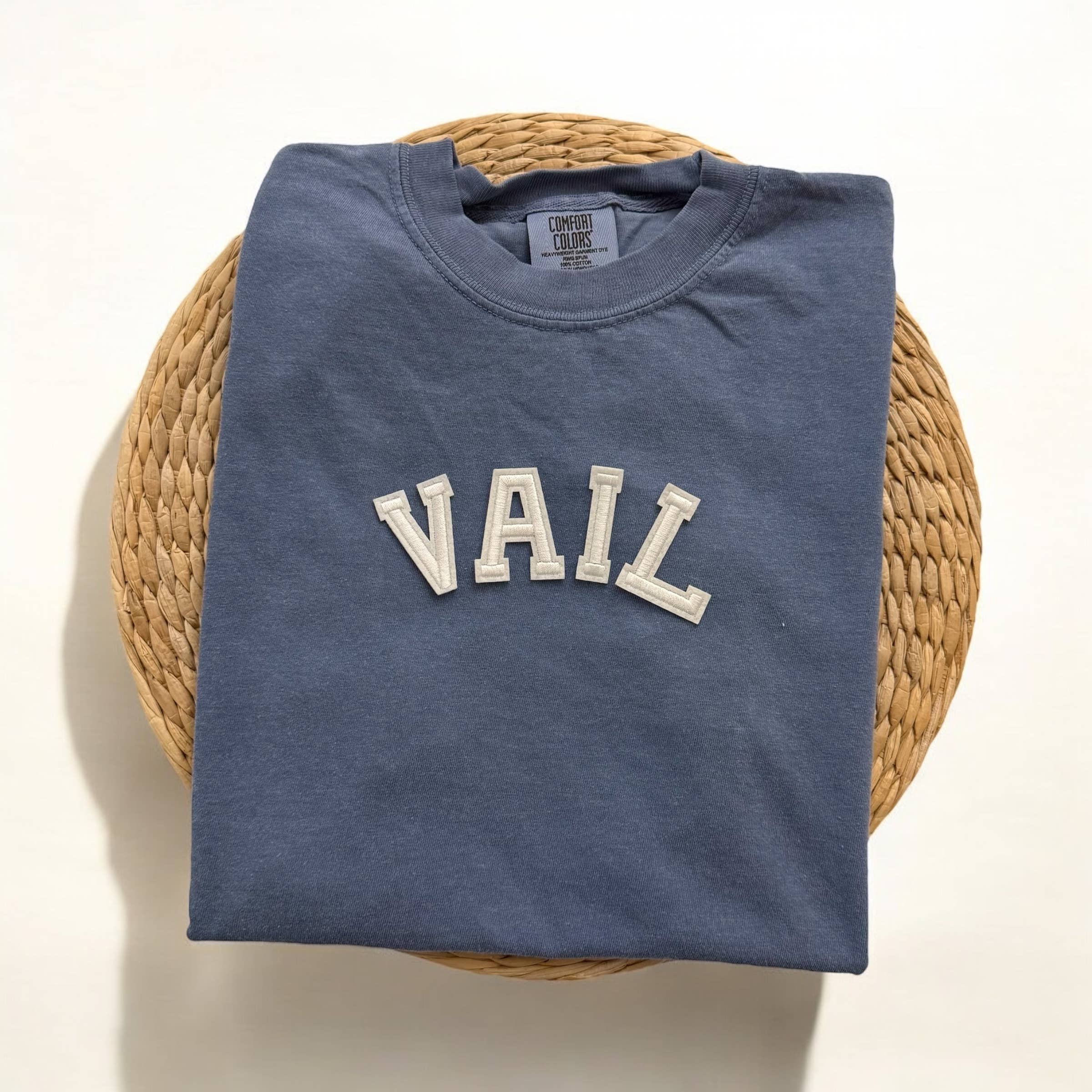 Comfort Colors Vail Colorado Short Sleeve Shirt, Ski Shirt Hoodie, Sweatshirt | PodTeesHub.com