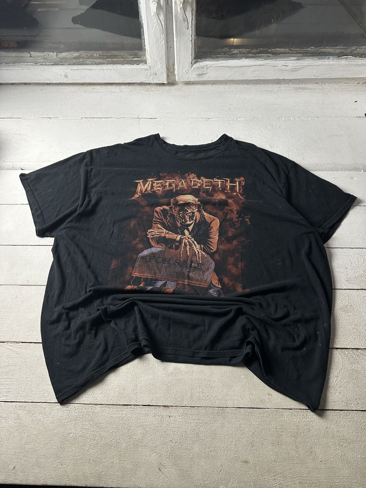 Band Tees Megadeth Big Logo Band Tee Rock Faded Black For Sale Hoodie, Sweatshirt | PodTeesHub.com