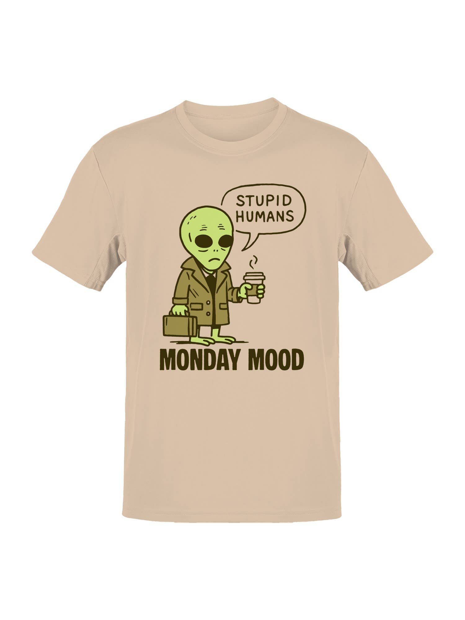 Alien's Monday Mood Humor Design Men's T-Shirt Hoodie, Sweatshirt | PodTeesHub.com