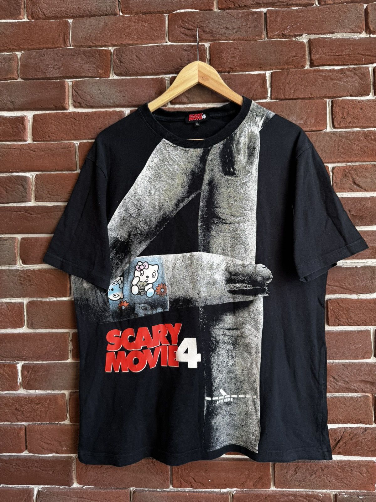 Vintage 2006 Scary Movie 4 Promo Horror Funny Tee Vintage Xl Black Hoodie, Sweatshirt | PodTeesHub.com