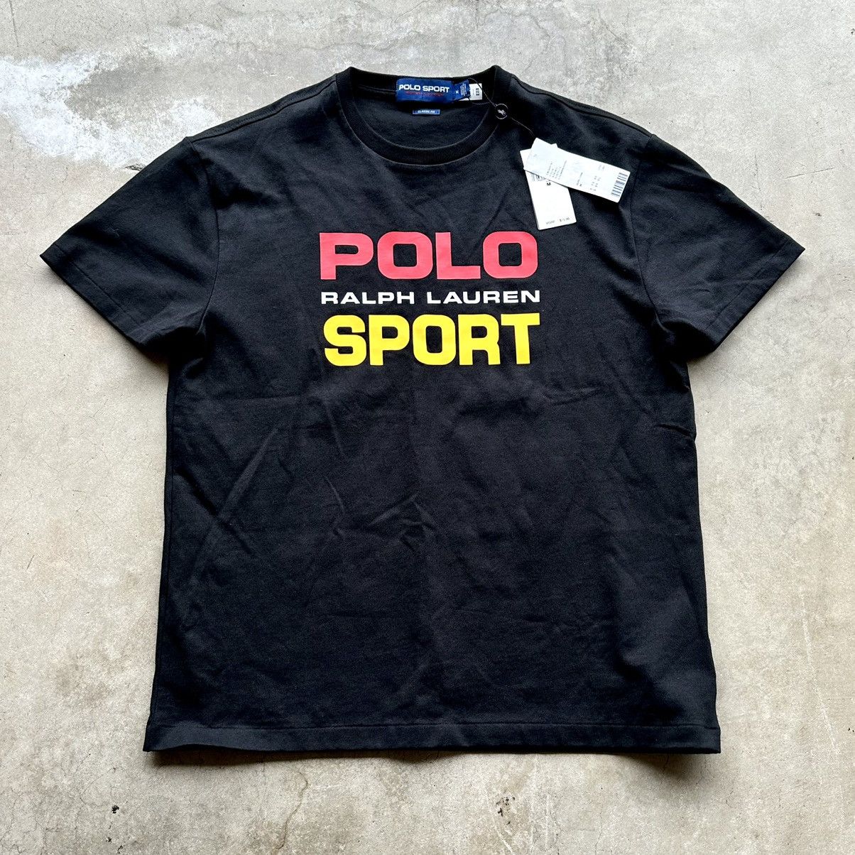 Polo Ralph Lauren Ralph Lauren Polo Sport T Shirt Nwt Spell Out Black Medium Hoodie, Sweatshirt | PodTeesHub.com