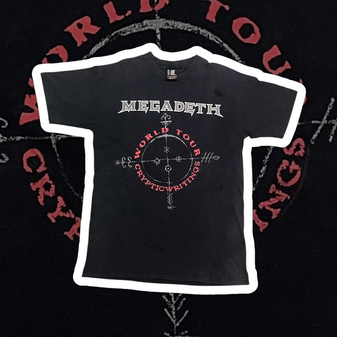 Vintage Megadeth Cryptio Writings Tour 1997 T-Shirts, Hoodie, Sweatshirt