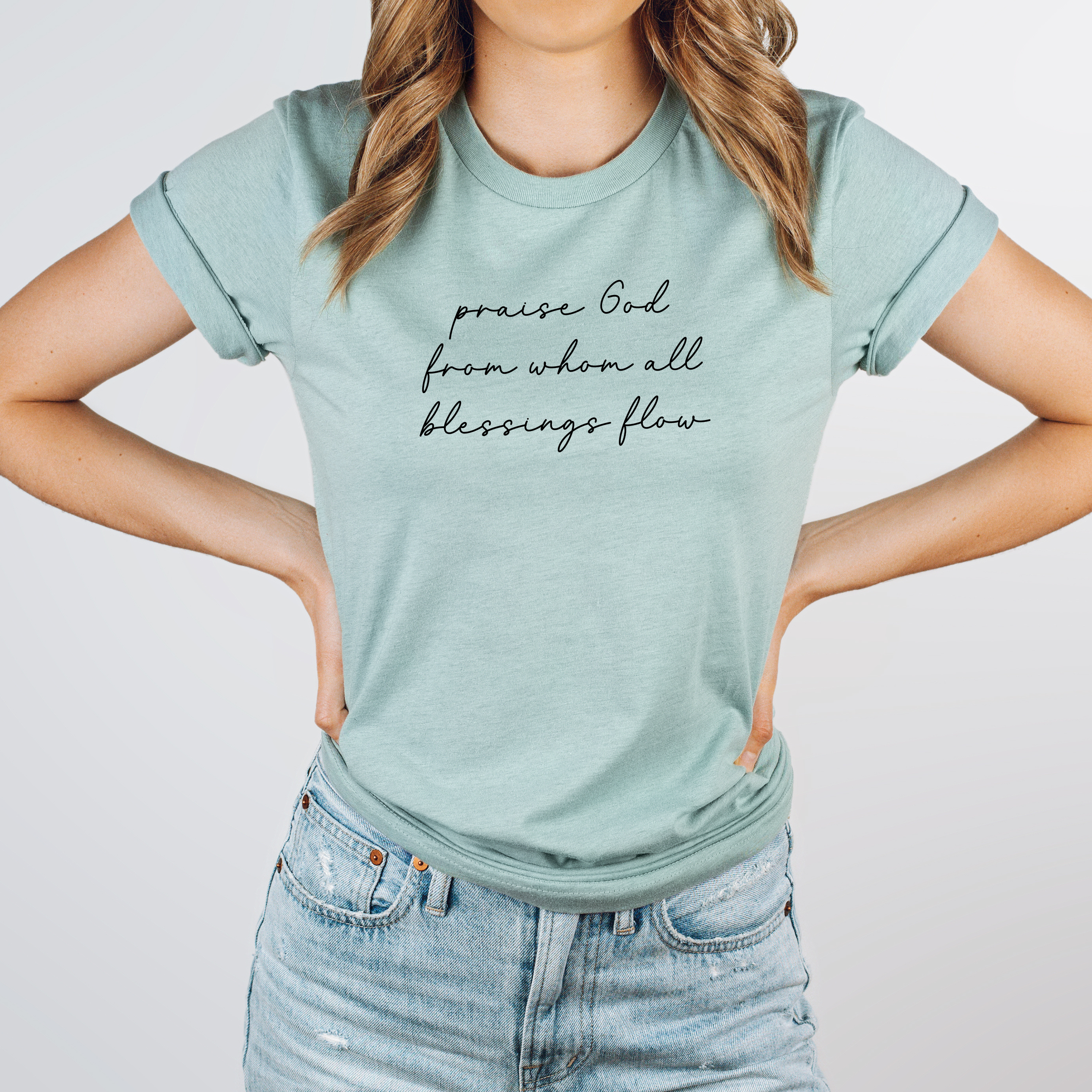 Doxology Hymn Christian Graphic Tee Shirt Faith Based Hoodie, Sweatshirt | PodTeesHub.com