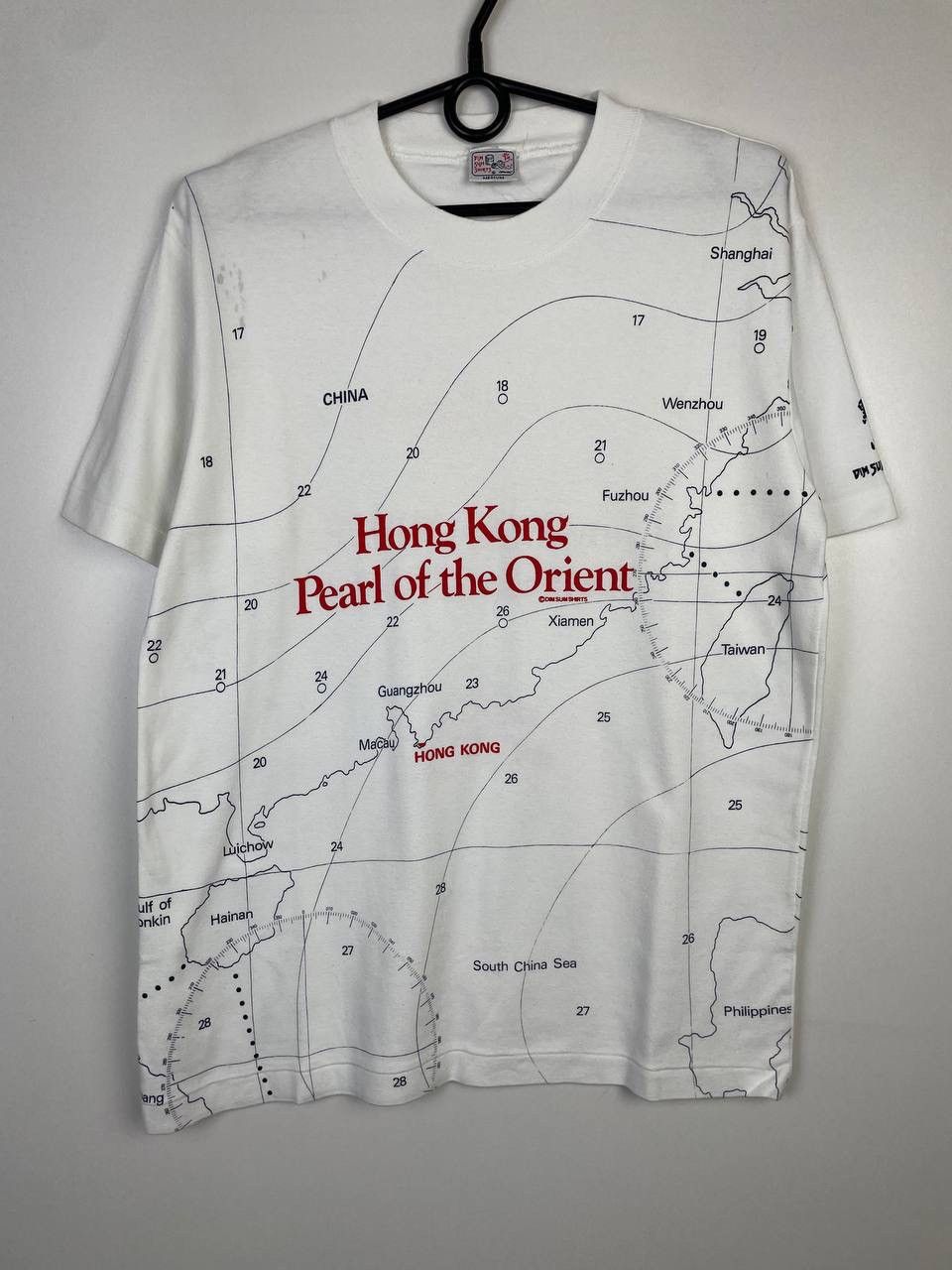 Vintage Hong Kong Pearl Of The Orient 90s Vintage T Shirt Size M Hoodie, Sweatshirt | PodTeesHub.com