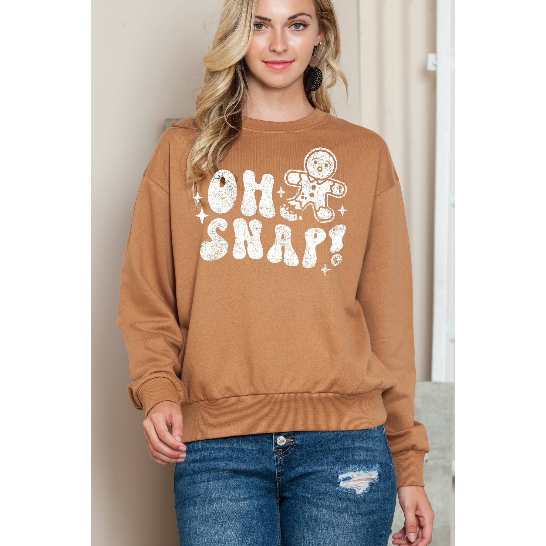 Oh Snap Christmas Crewneck Sweatshirt T-Shirts, Hoodie | PodTeesHub.com
