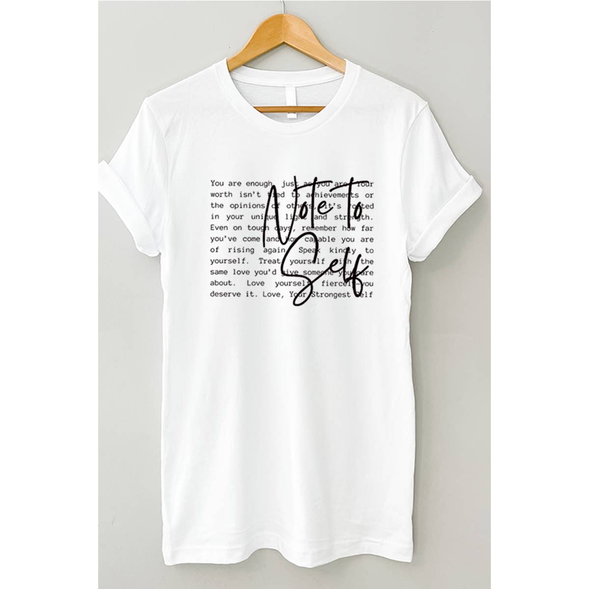 Note To Yourself Vintage Graphic Tee Hoodie, Sweatshirt | PodTeesHub.com