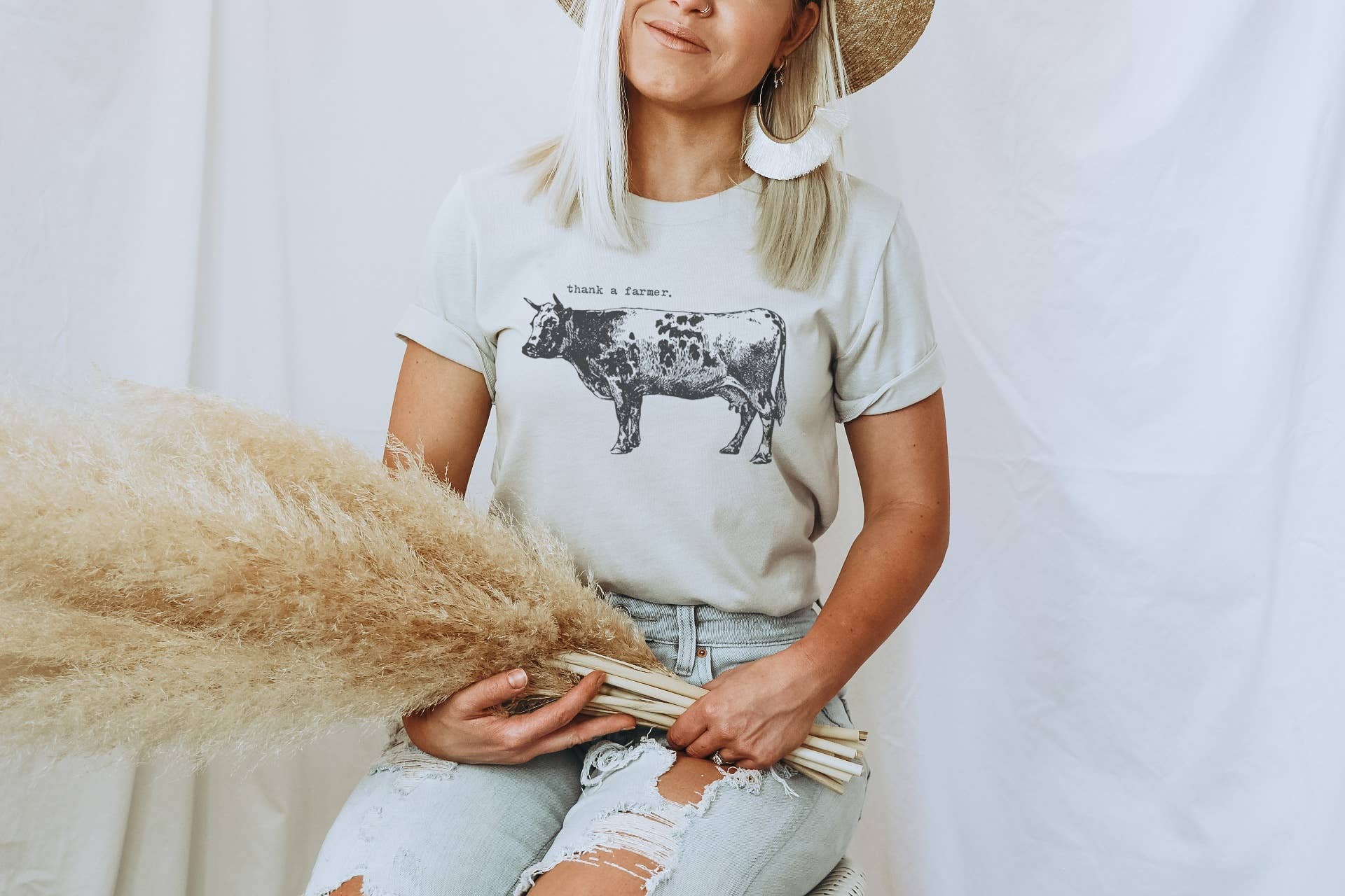 Thank A Farmer L Farm Tee Hoodie, Sweatshirt | PodTeesHub.com