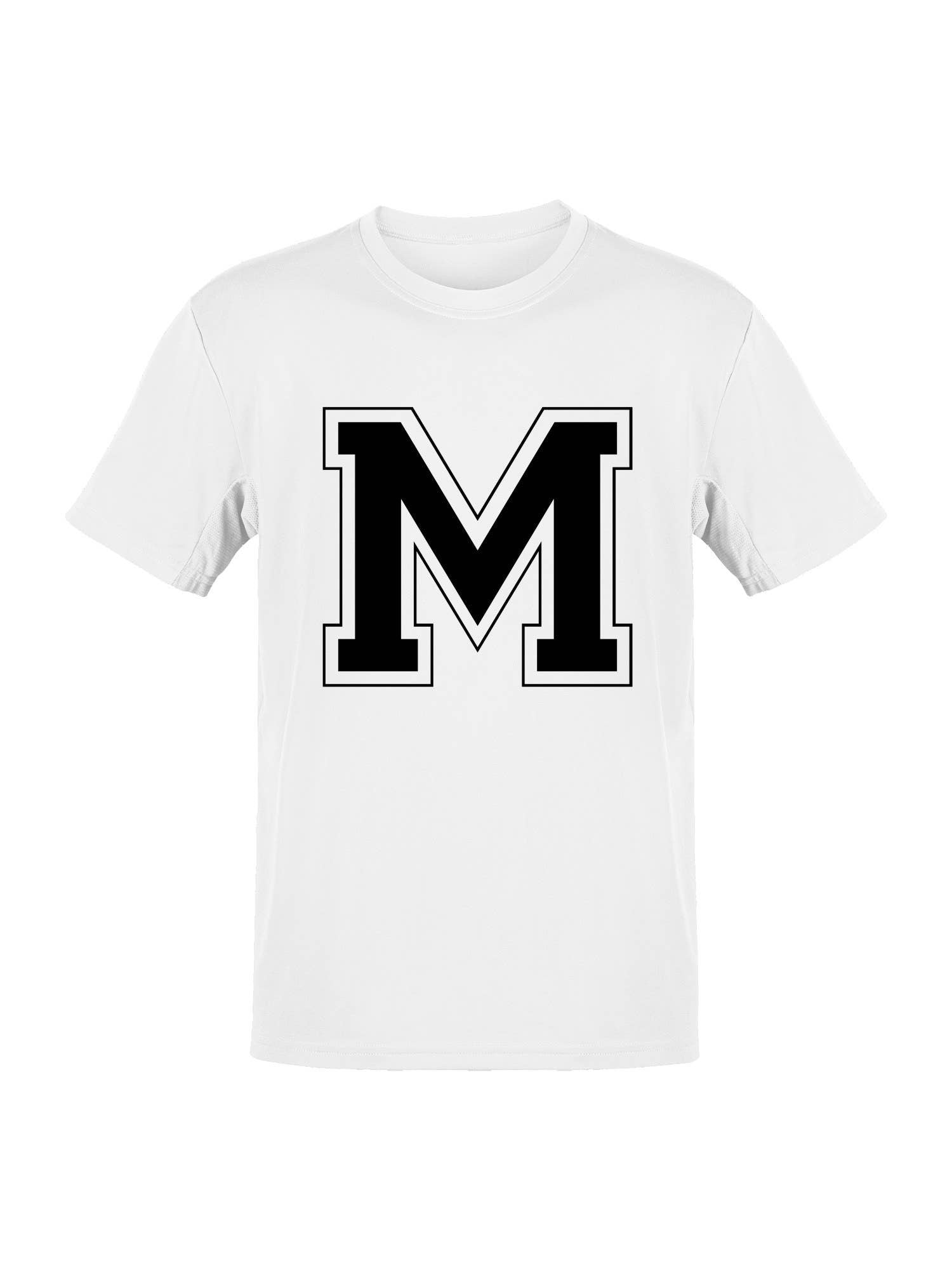 College Varsity Letter M Unisex T-Shirt Men's T-Shirt Hoodie, Sweatshirt | PodTeesHub.com