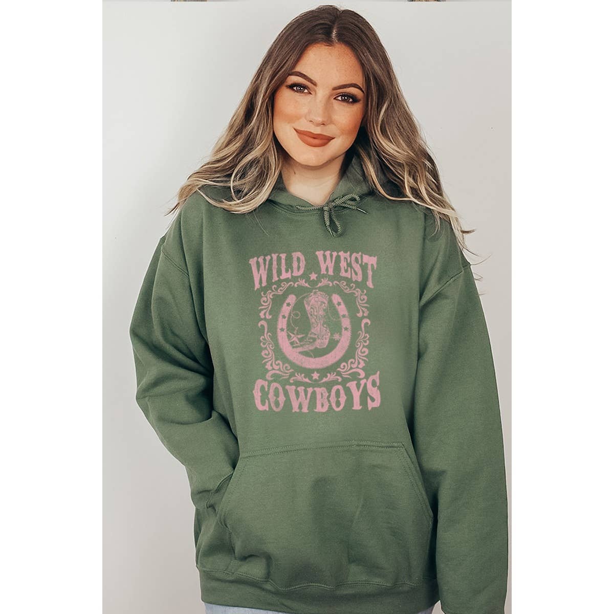 Wild West Cowboy Graphic  Hoodie T-Shirts, Sweatshirt | PodTeesHub.com
