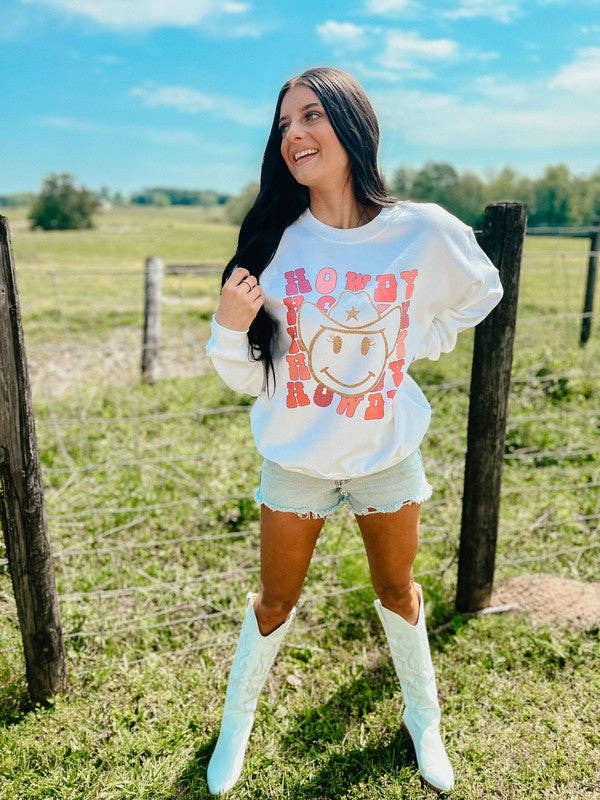 Howdy Stacked Sublimation Glitter Combo Sweatshirt T-Shirts, Hoodie | PodTeesHub.com