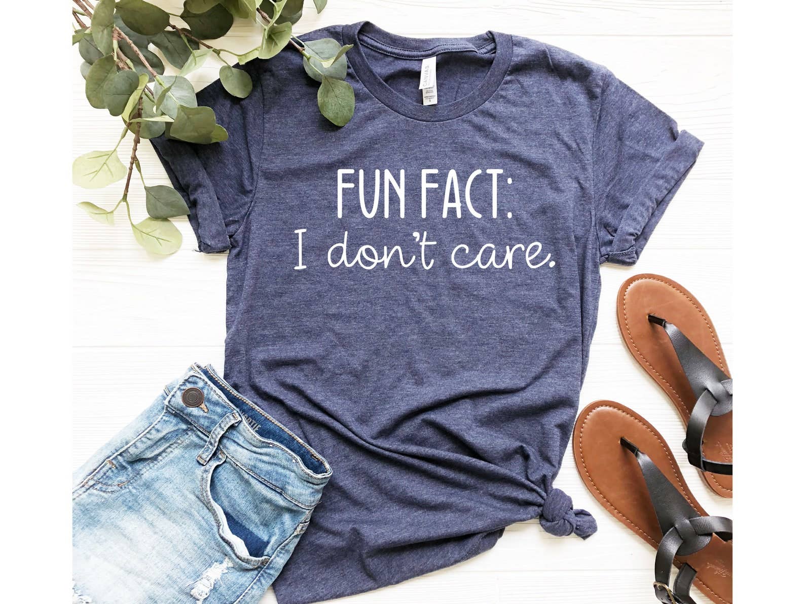 Fun Fact: I Don't Care T-Shirt Hoodie, Sweatshirt | PodTeesHub.com