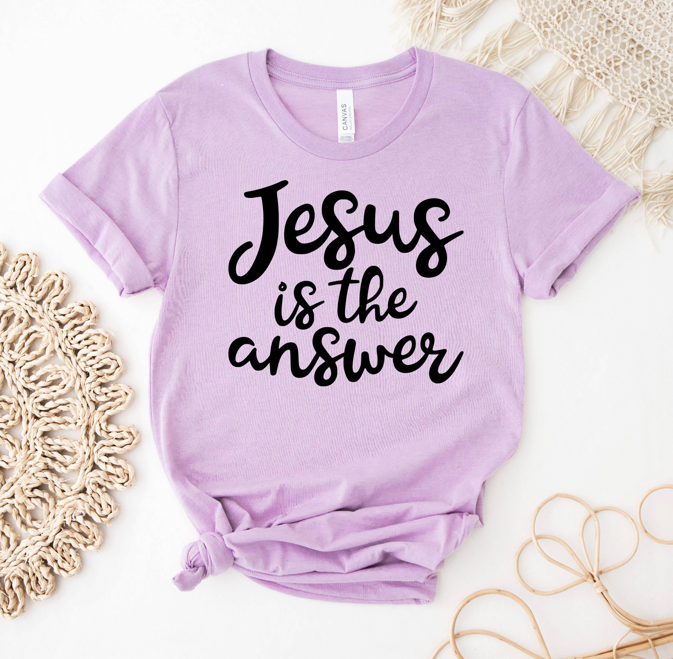 Jesus Is the Answer T-Shirt Hoodie, Sweatshirt | PodTeesHub.com