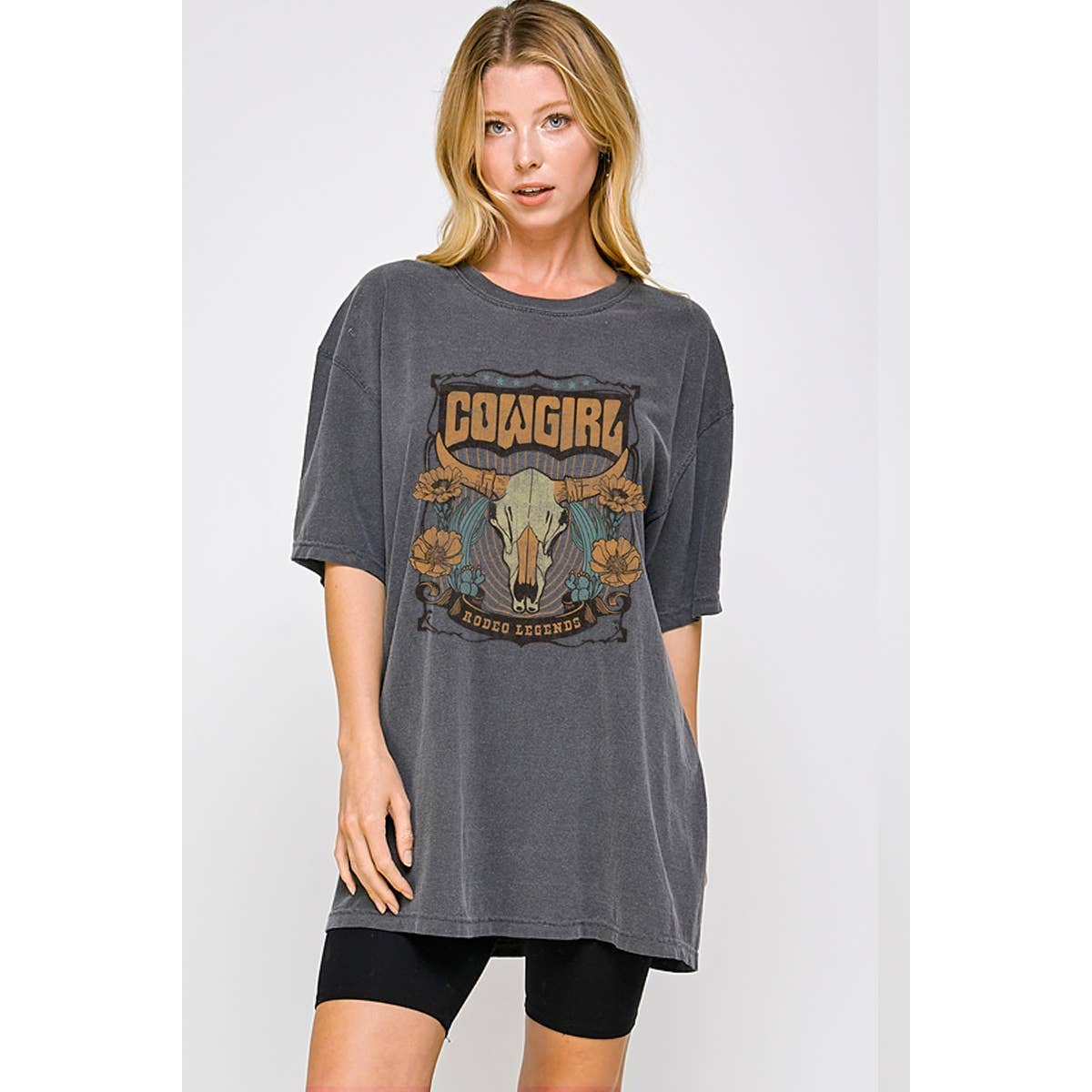 Cowgirl Vintage Graphic  Oversized Tee Hoodie, Sweatshirt | PodTeesHub.com