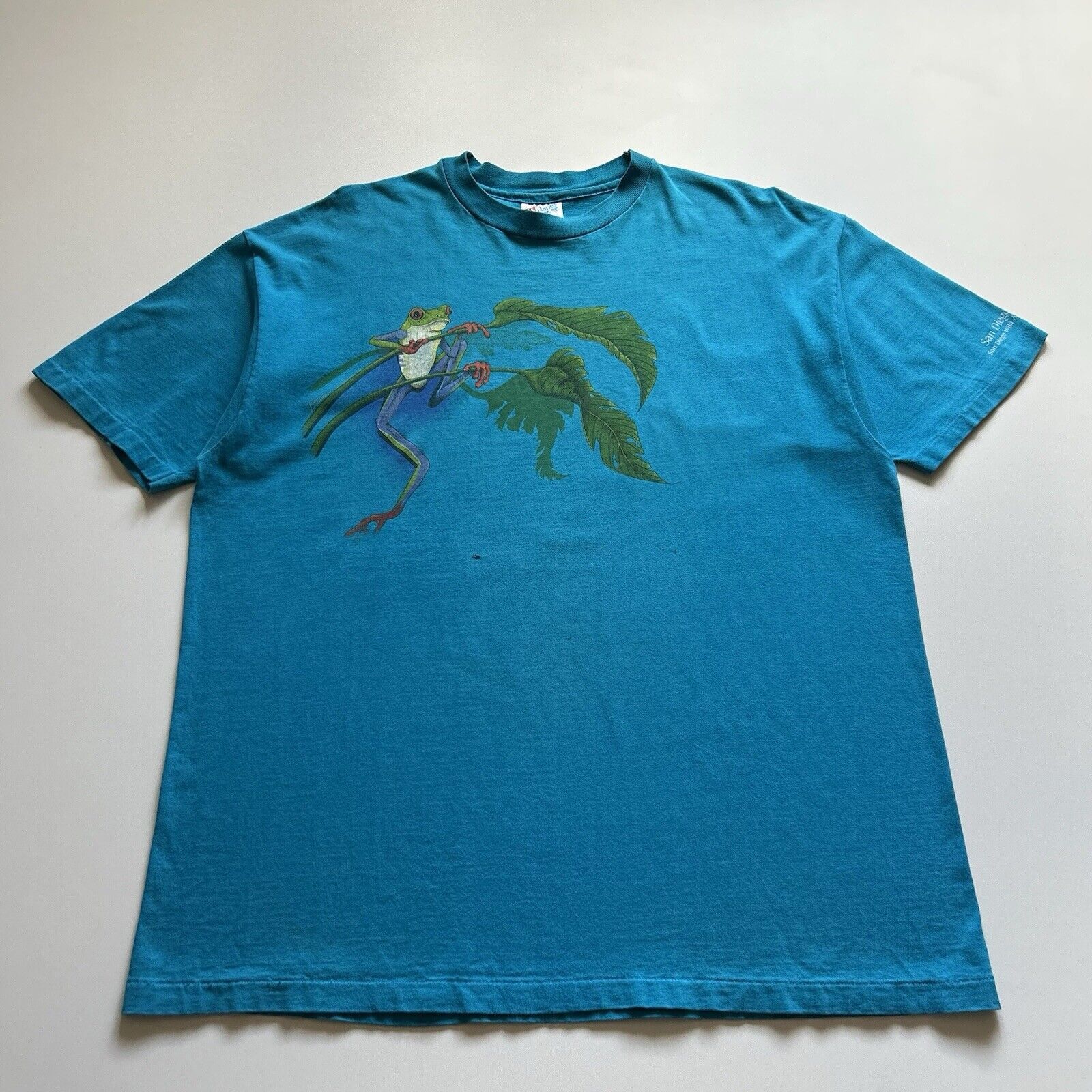 Hanes Vintage 90s Tree Frog Animal Art Xl Made Usa Rare T-Shirts, Hoodie, Sweatshirt