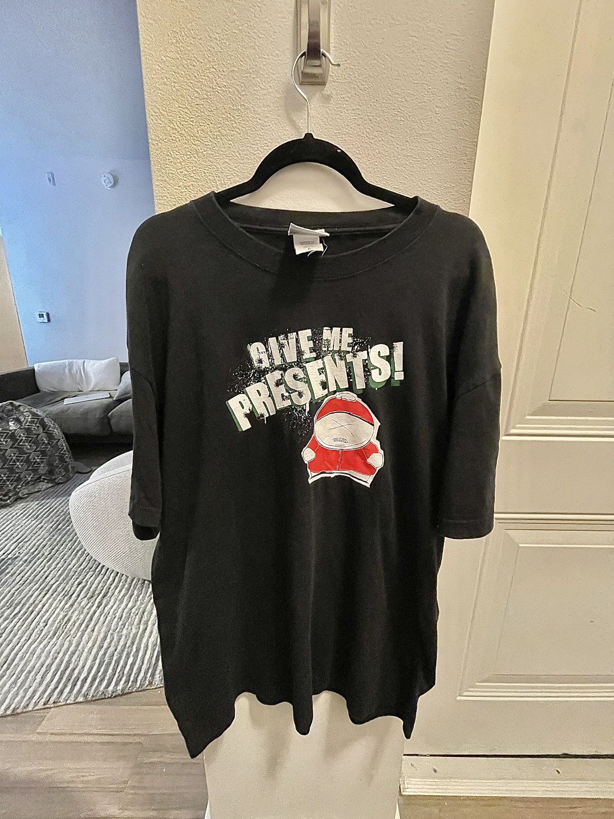 Vintage South Park Comedy Central Cartman Give Me Presents T-Shirts, Hoodie, Sweatshirt | PodTeesHub.com