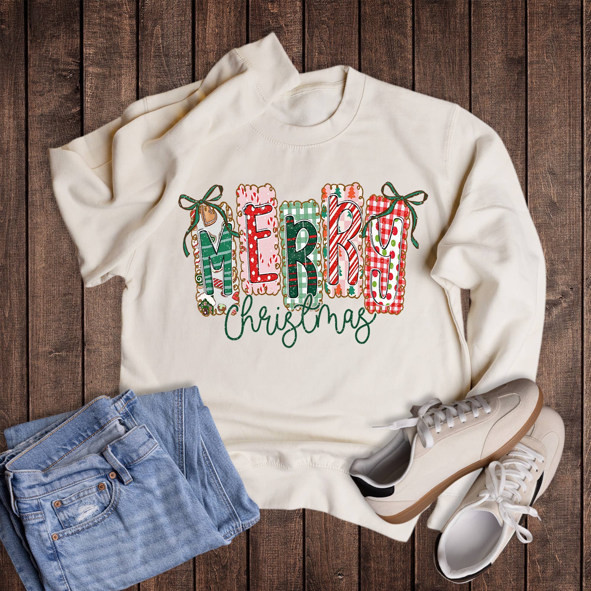 Christmas Merry Tags Sweatshirt T-Shirts, Hoodie | PodTeesHub.com